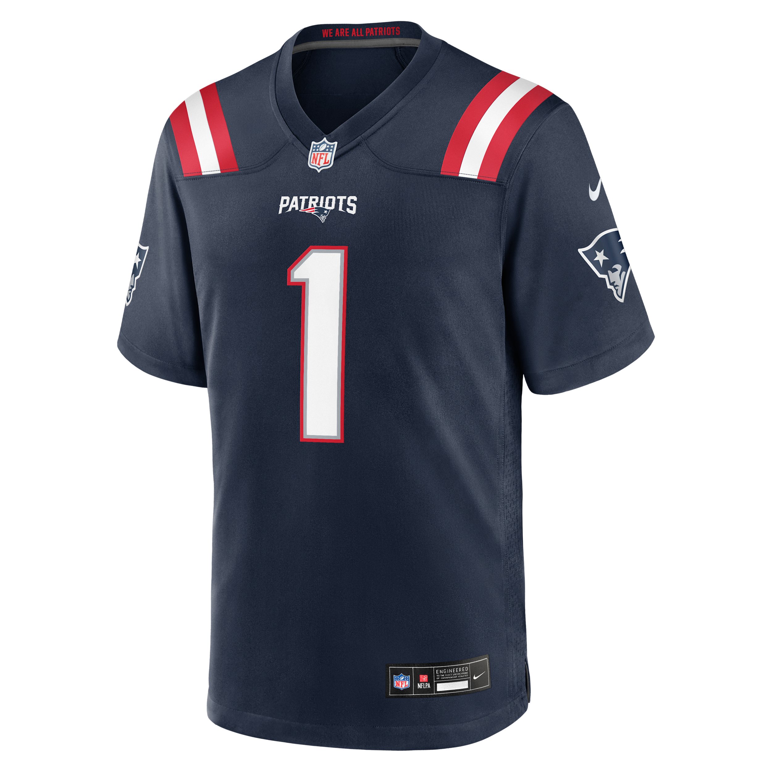 A.J. Brown New England Patriots Nike Men's NFL Game Jersey in Blue | 67NMNPGH8KF-HU6