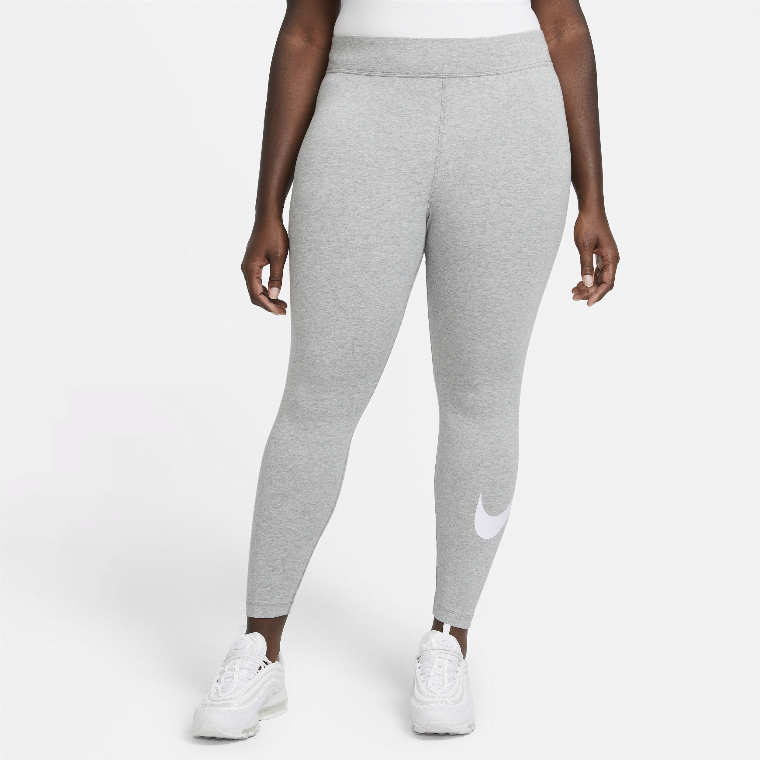 Nike Sportswear Essential Women's Mid-Rise Swoosh Leggings (Plus
