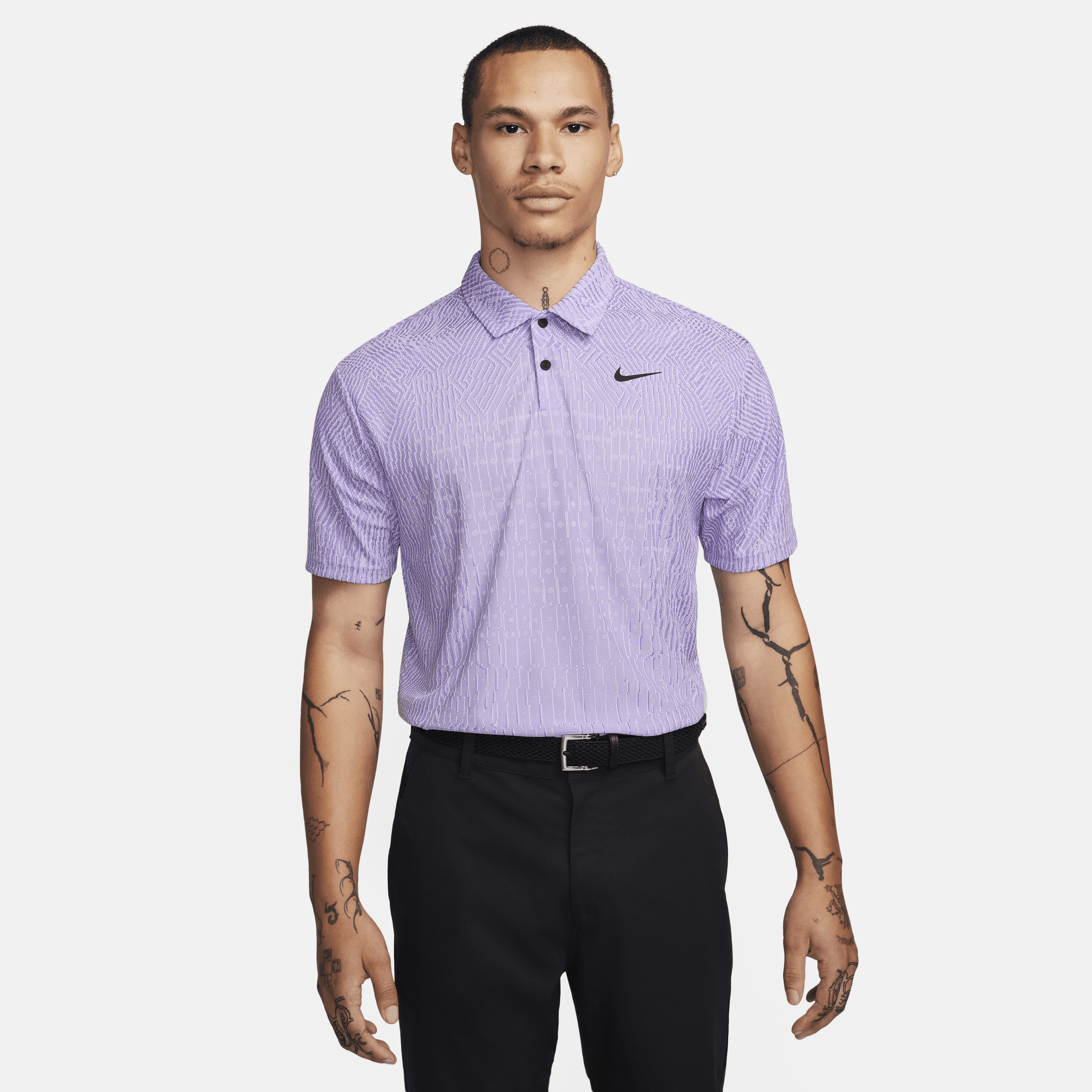 Shop Nike Men's Tour Dri-fit Adv Golf Polo In Purple
