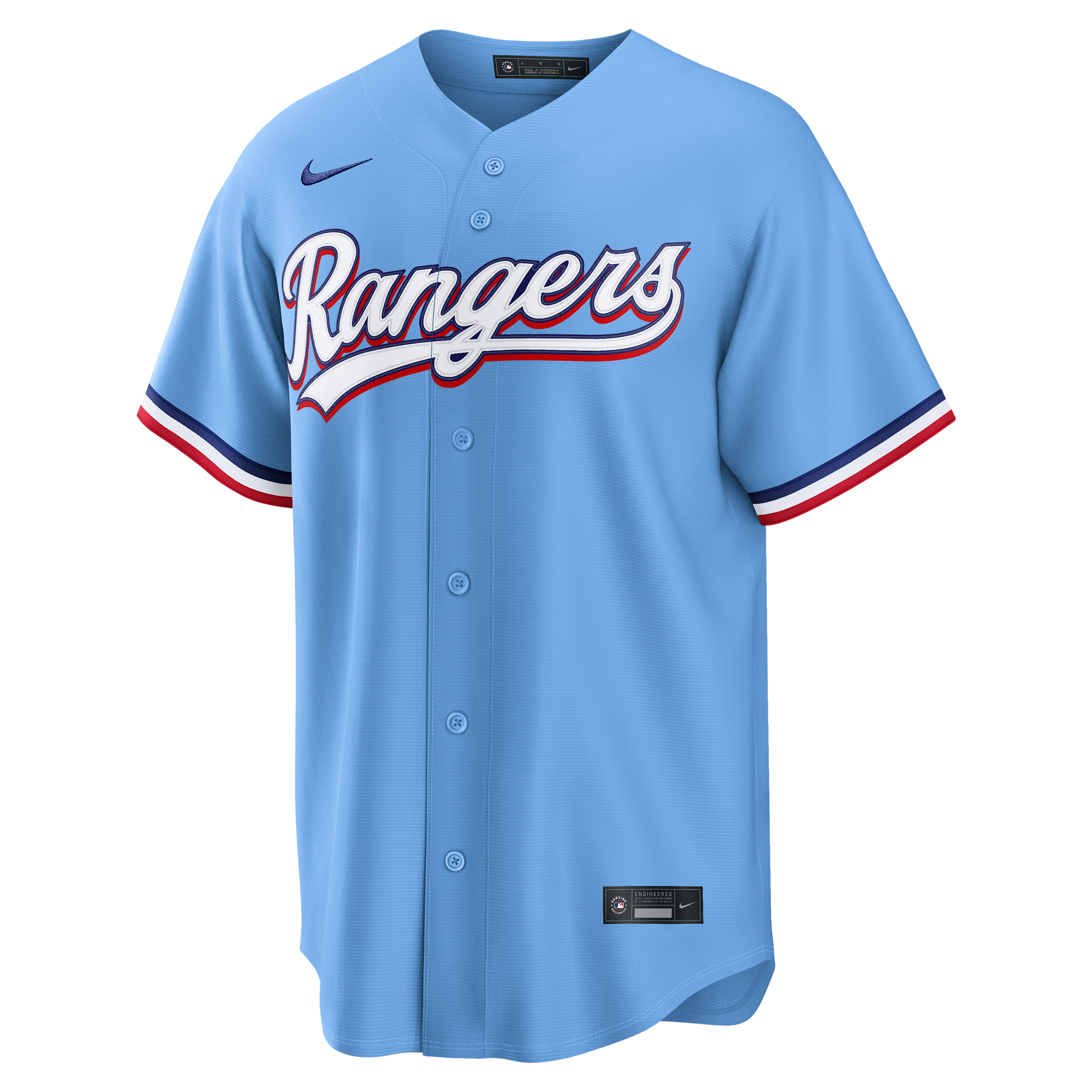 Nike Men's Corey Seager Light Blue Texas Rangers Alternate Replica Jersey - Light Blue