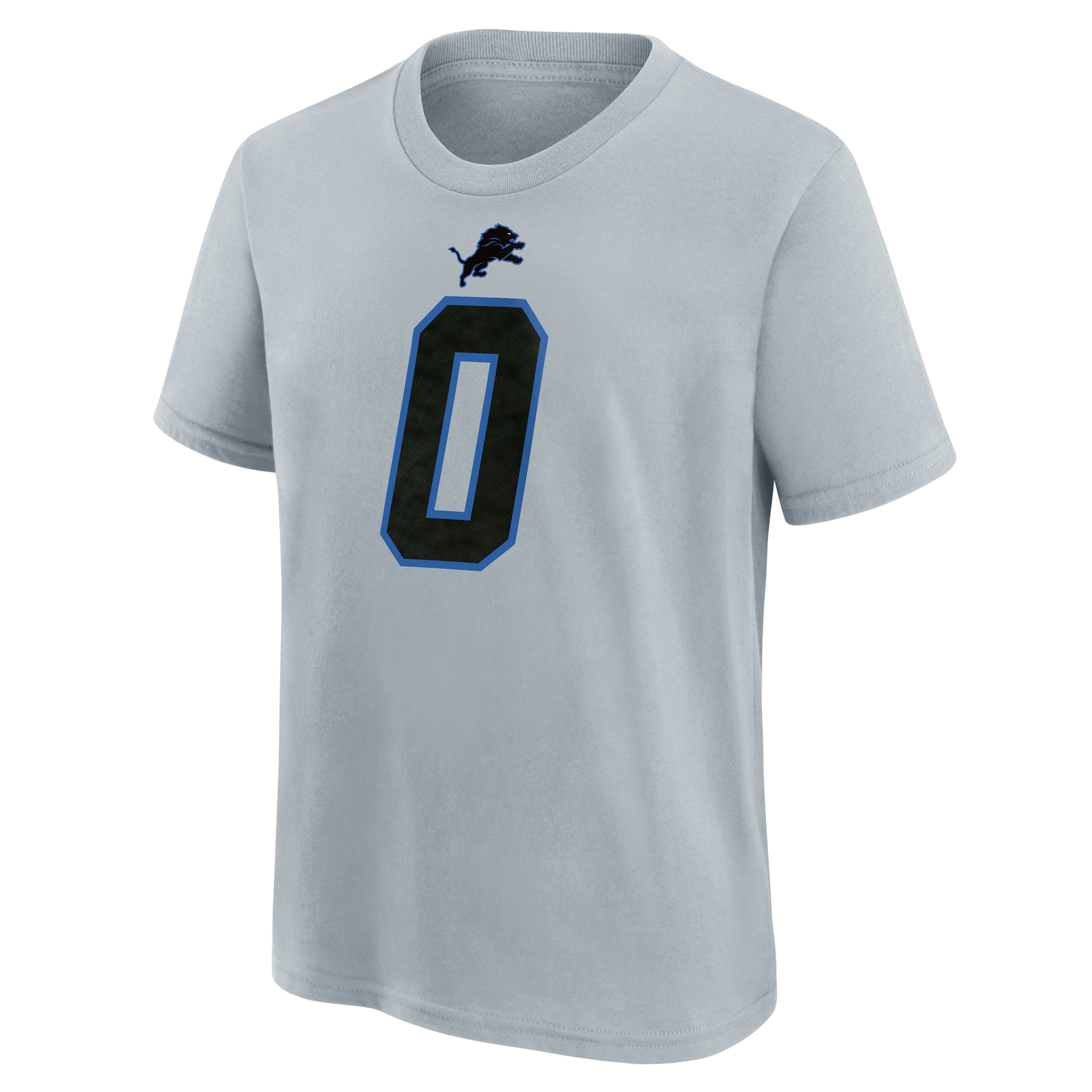 Nike Big Boys and Girls Jahmyr Gibbs Silver Detroit Lions 2026 Rivalries Collection Name & Number T-Shirt - Silver