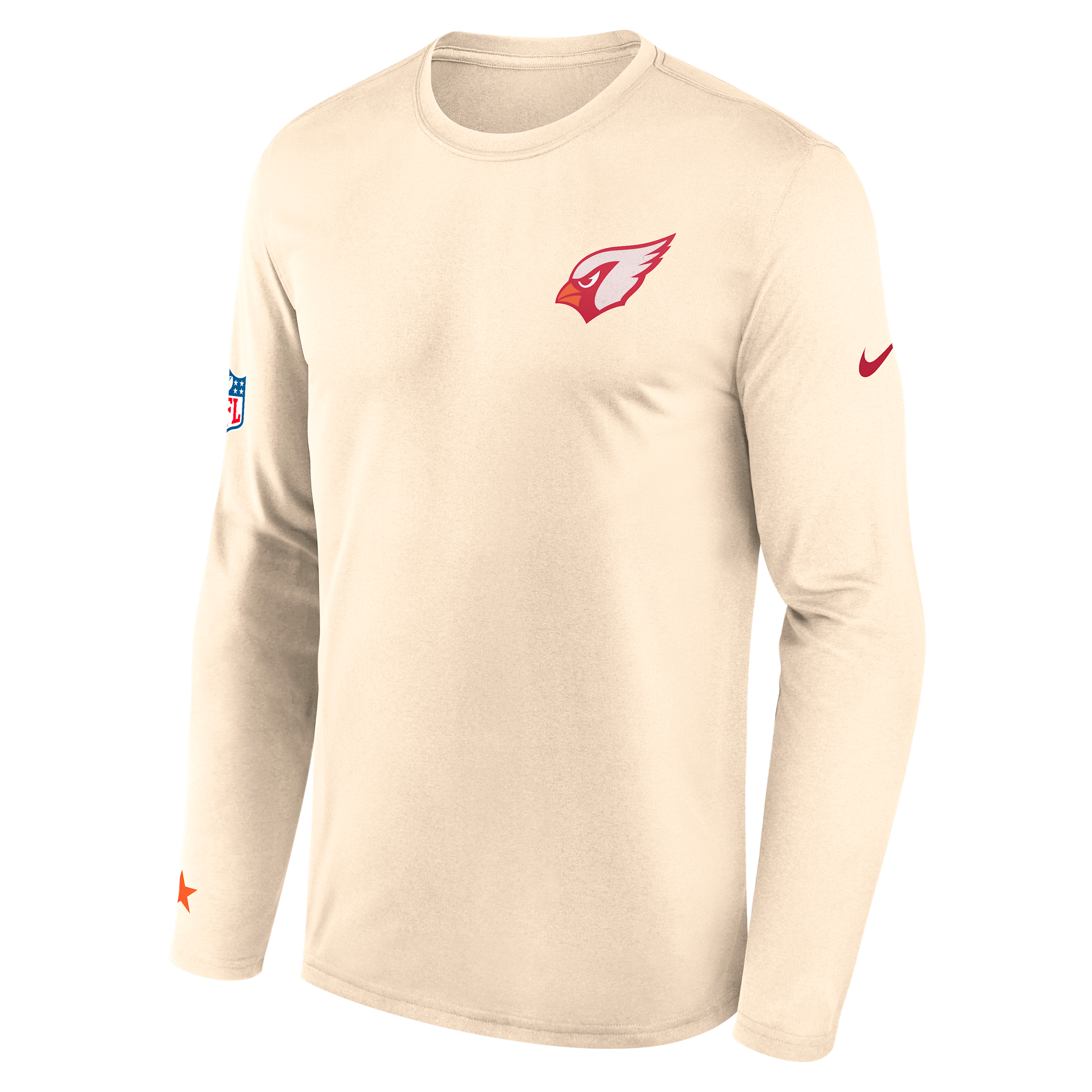 Arizona Cardinals Rivalries Collection Sideline Legend Small Logo Nike Men's Dri-FIT NFL Long-Sleeve T-Shirt in Brown | 02TJ15A9C-AJ8