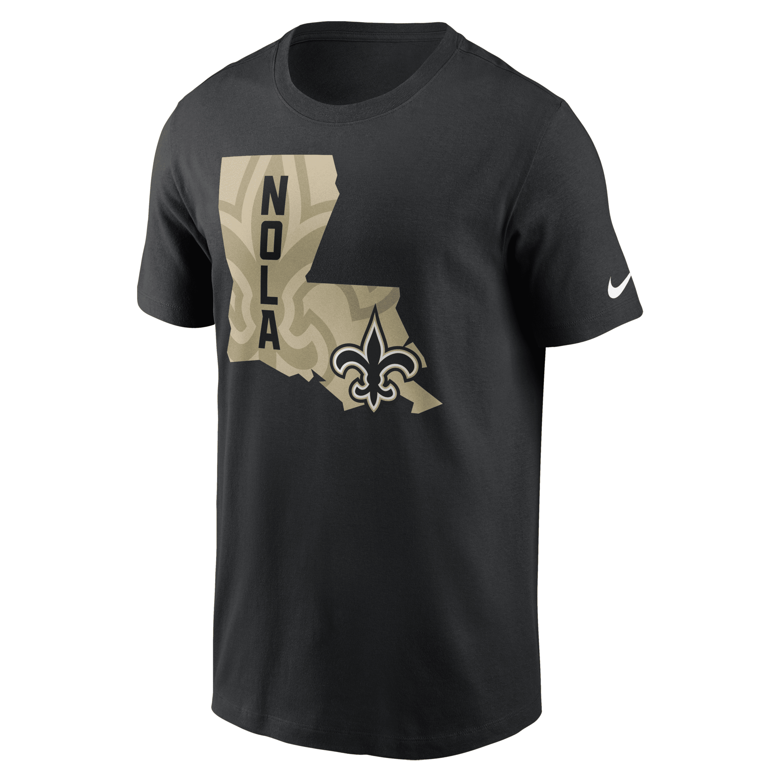 Nike Black New Orleans Saints Local Essential T-shirt In Black