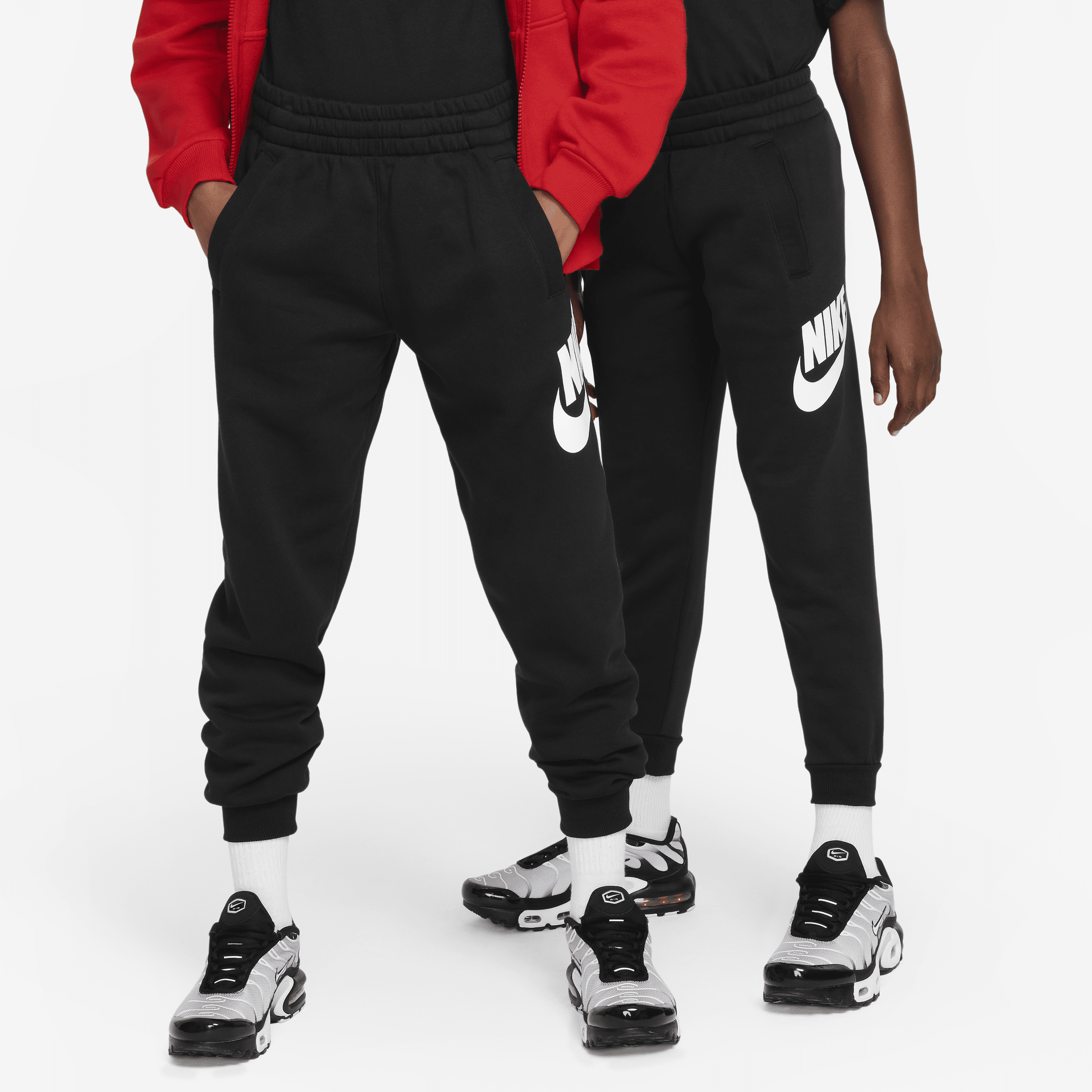 Shop Nike Club Fleece Big Kids' Jogger Pants In Black