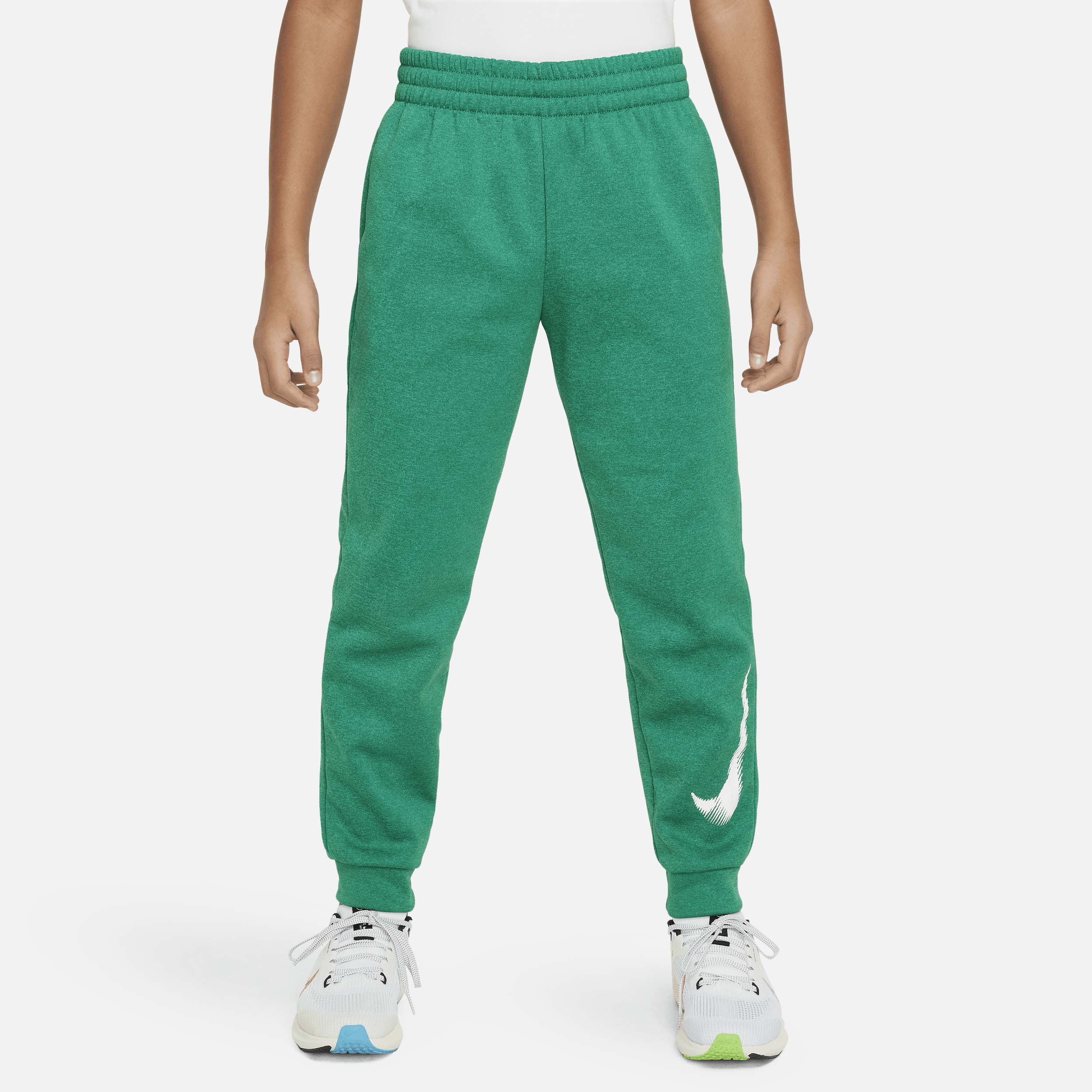 Shop Nike Multi+ Big Kids' Therma-fit Training Jogger Pants In Green