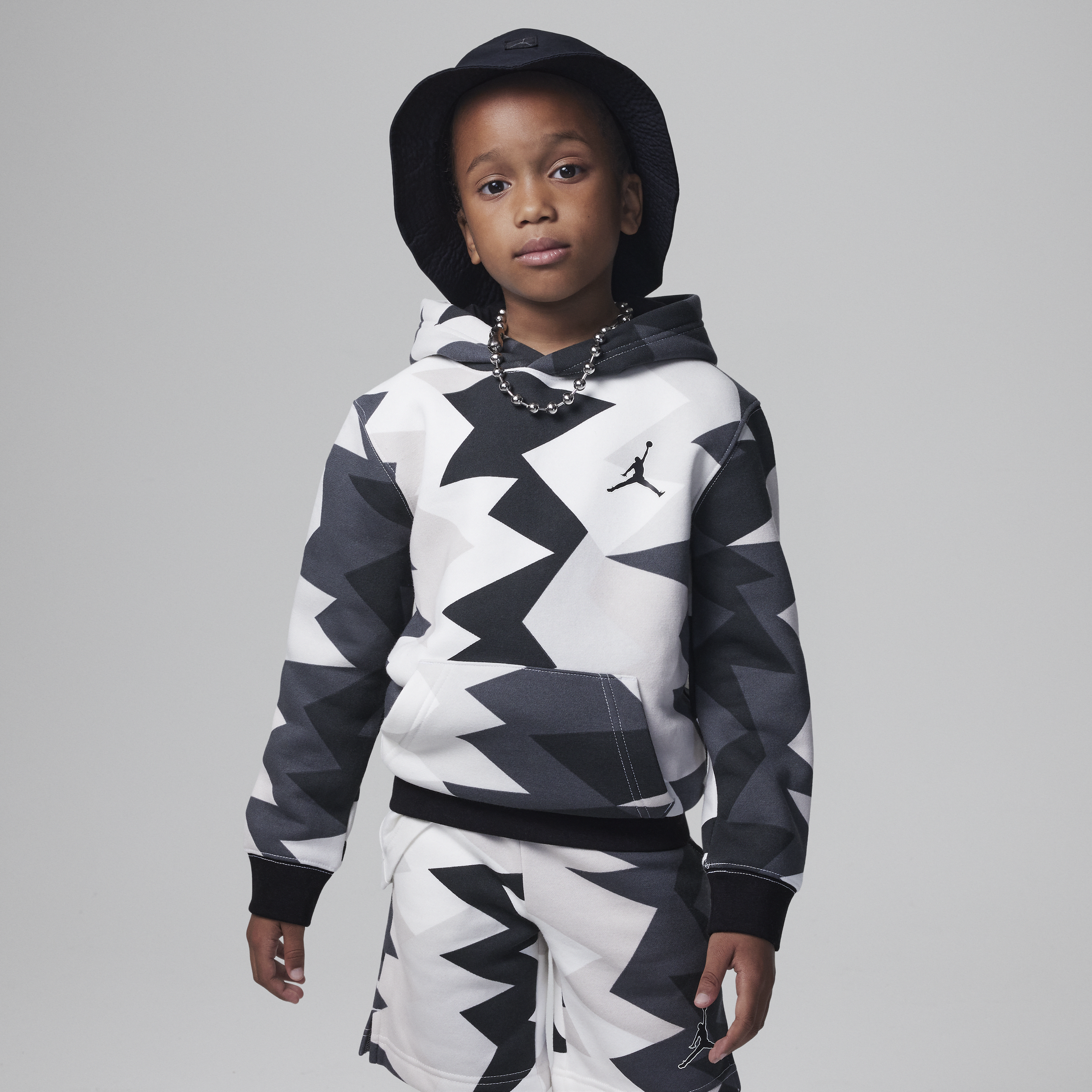 Jordan Mj Flight Mvp Printed Pullover Little Kids Hoodie In White