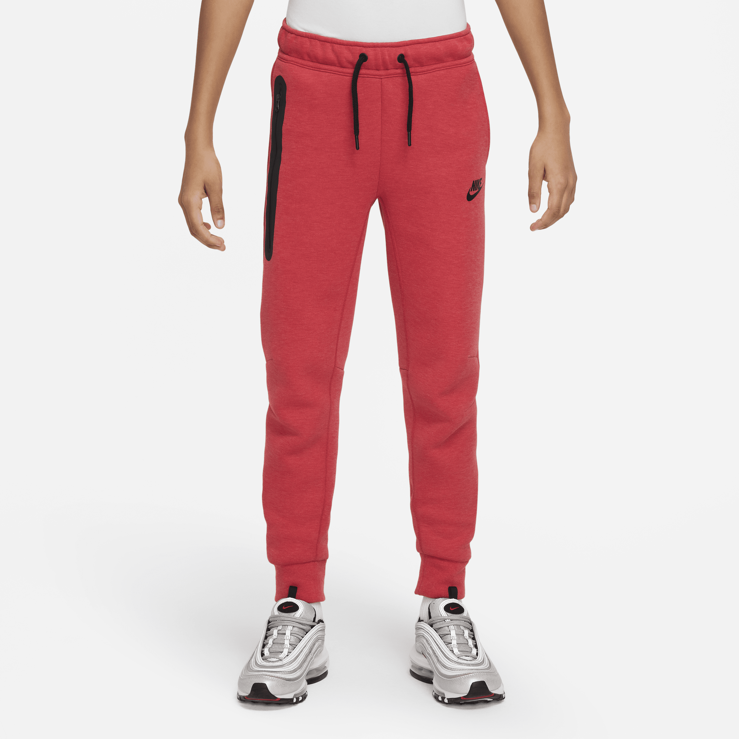 Shop Nike Sportswear Tech Fleece Big Kids' (boys') Pants In Red