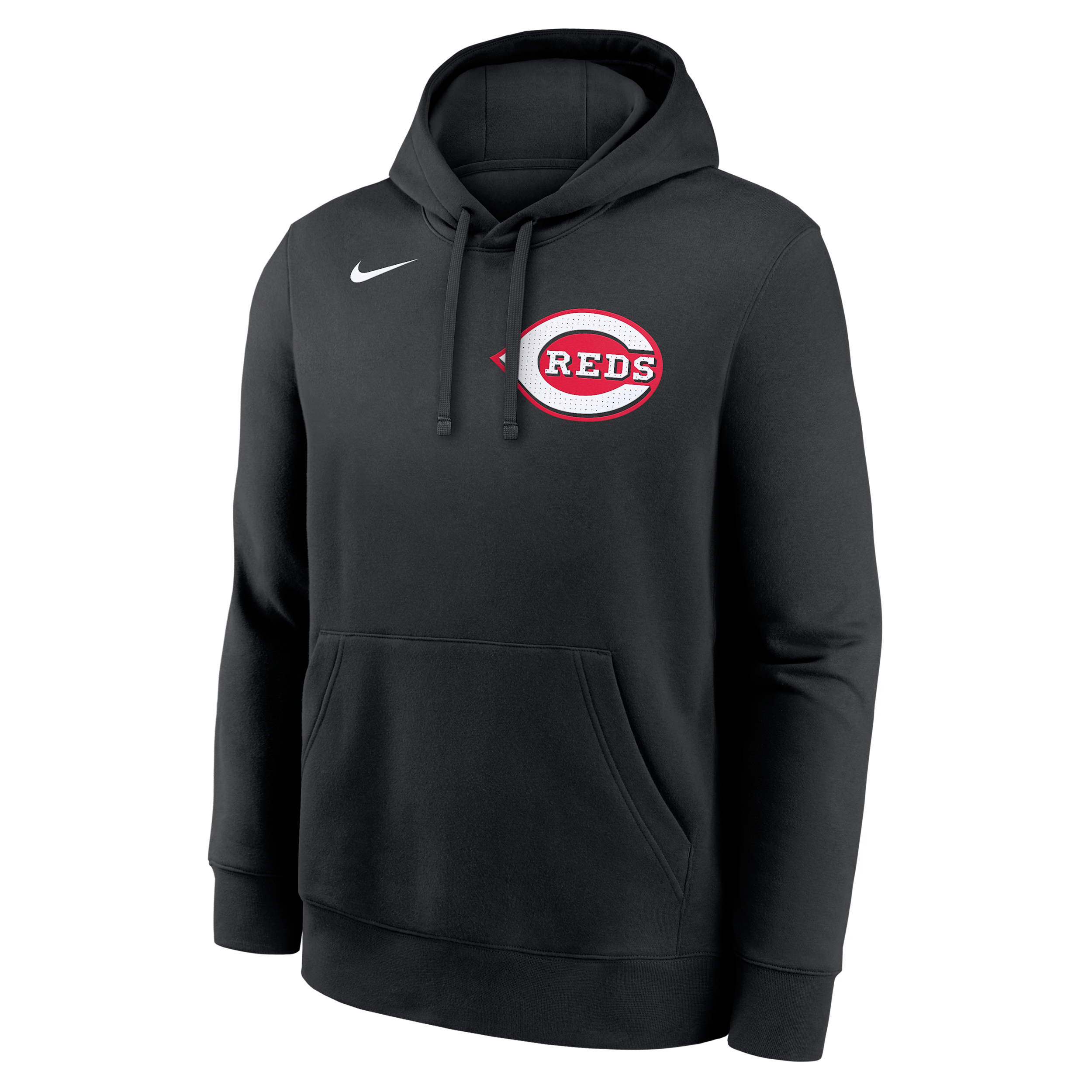 Nike Men's Elly De La Cruz Black Cincinnati Reds Player Name Number Club Fleece Pullover Hoodie In Black