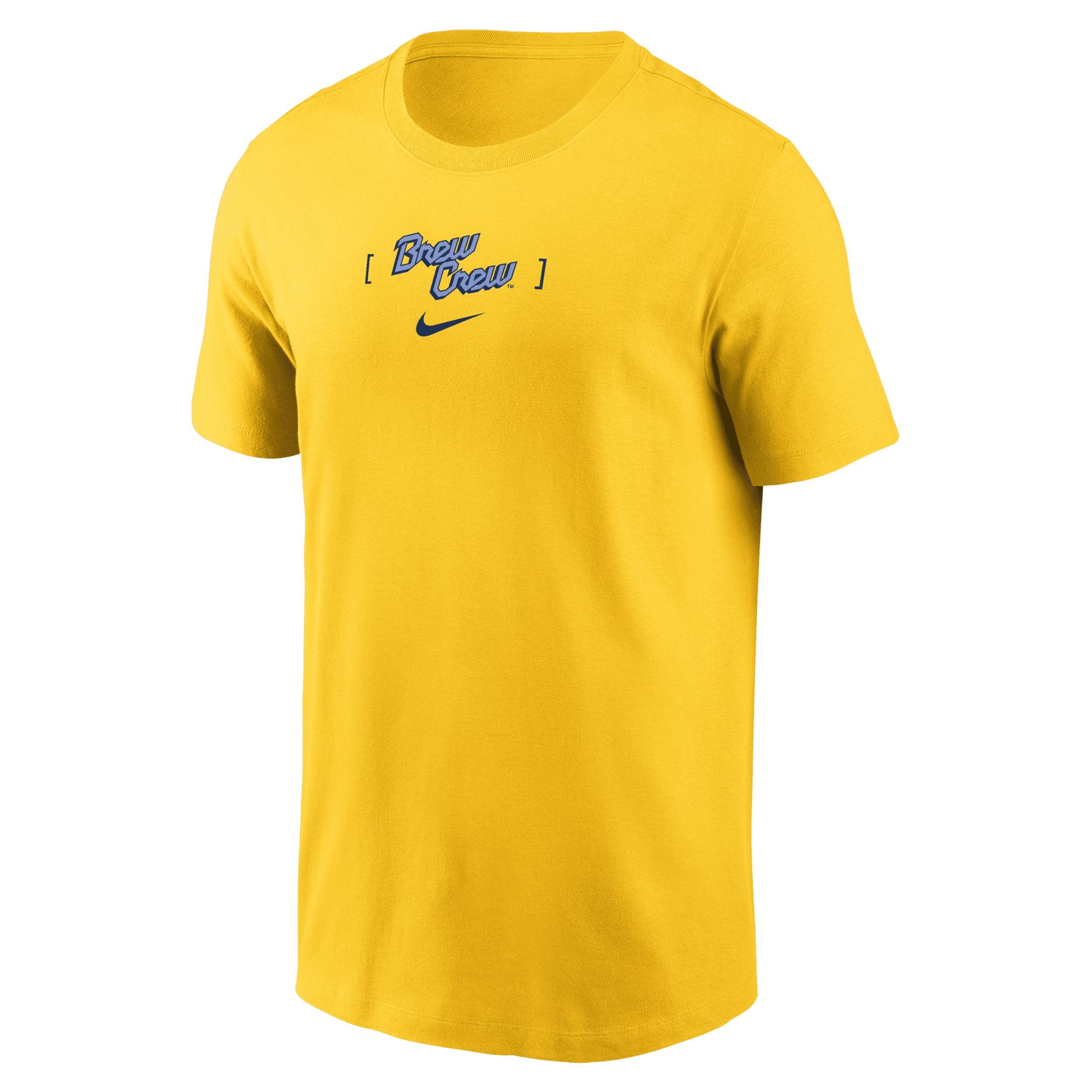 Nike Milwaukee Brewers City Connect  Men's Mlb T-shirt In Yellow