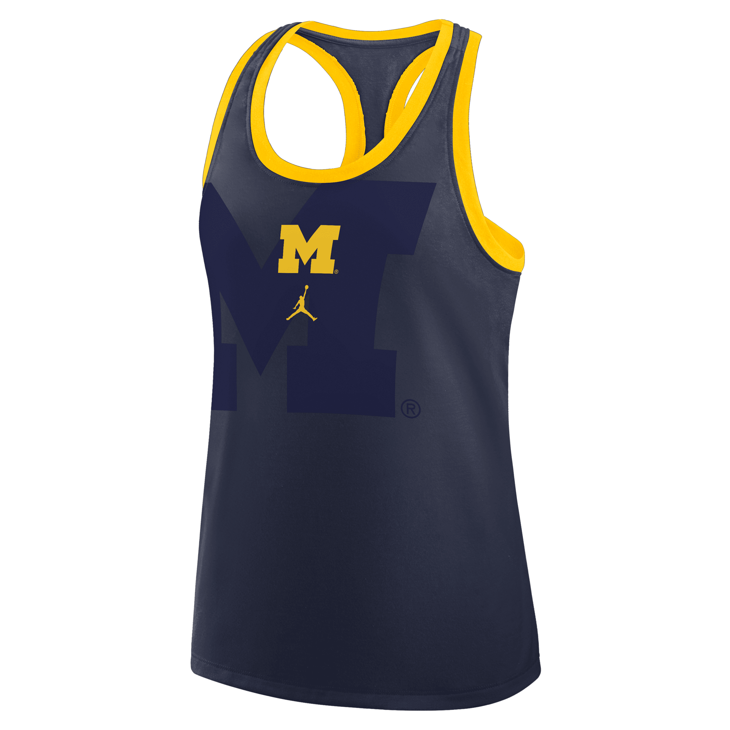 JORDAN WOMEN'S MICHIGAN PRIMETIME SHADOW  BRAND COLLEGE RACERBACK TANK TOP 1015854852