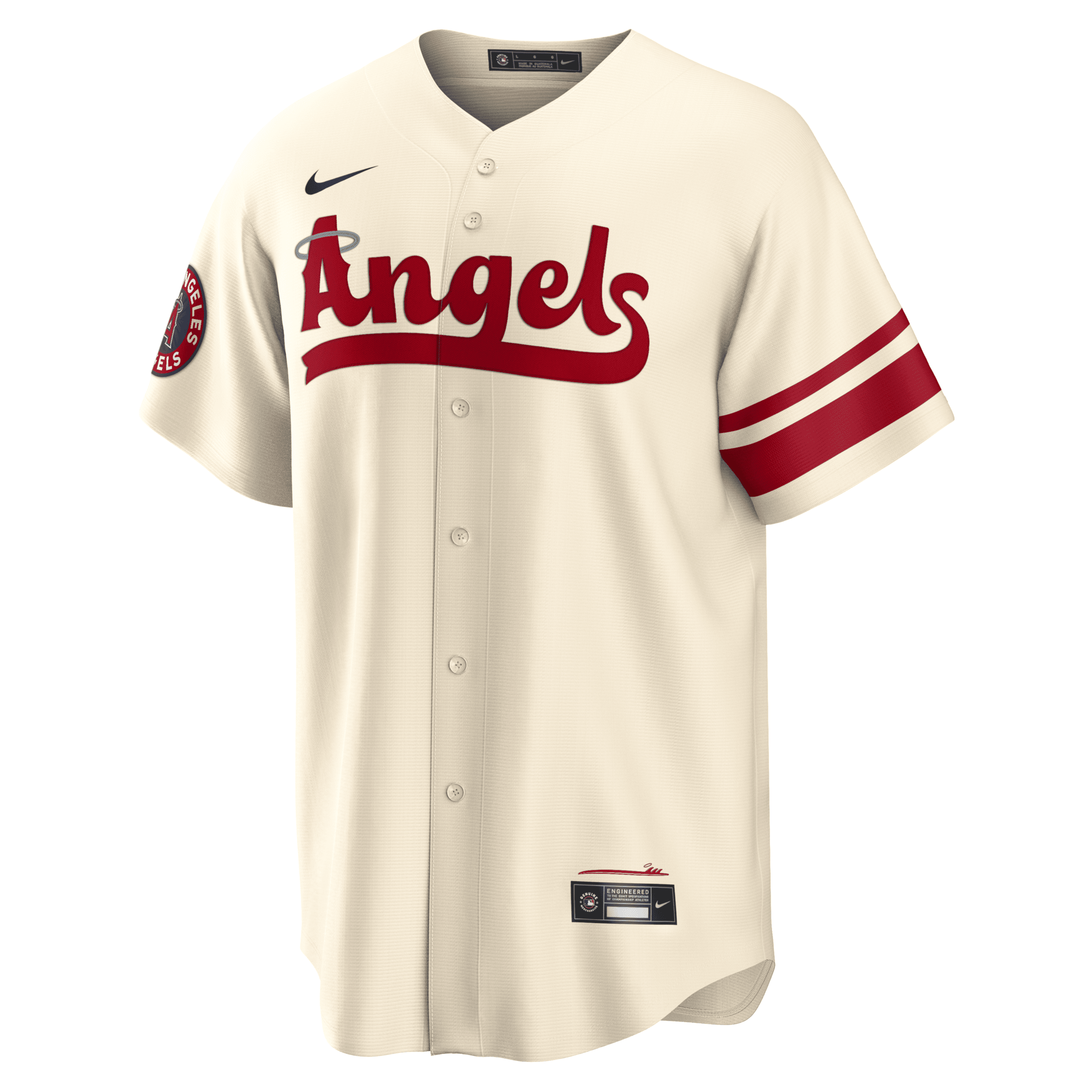 Nike Men's Mlb Los Angeles Angels City Connect Replica Baseball Jersey In Brown