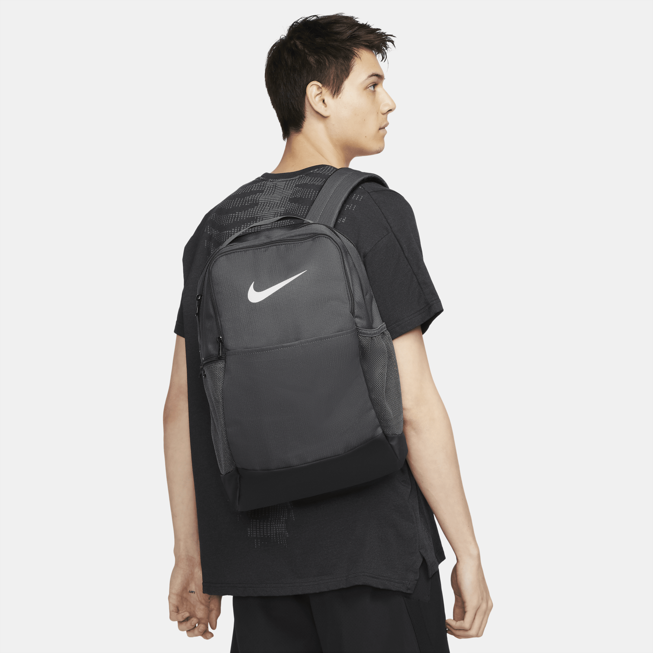 Shop Nike Unisex Brasilia 9.5 Training Backpack (medium, 24l) In Grey
