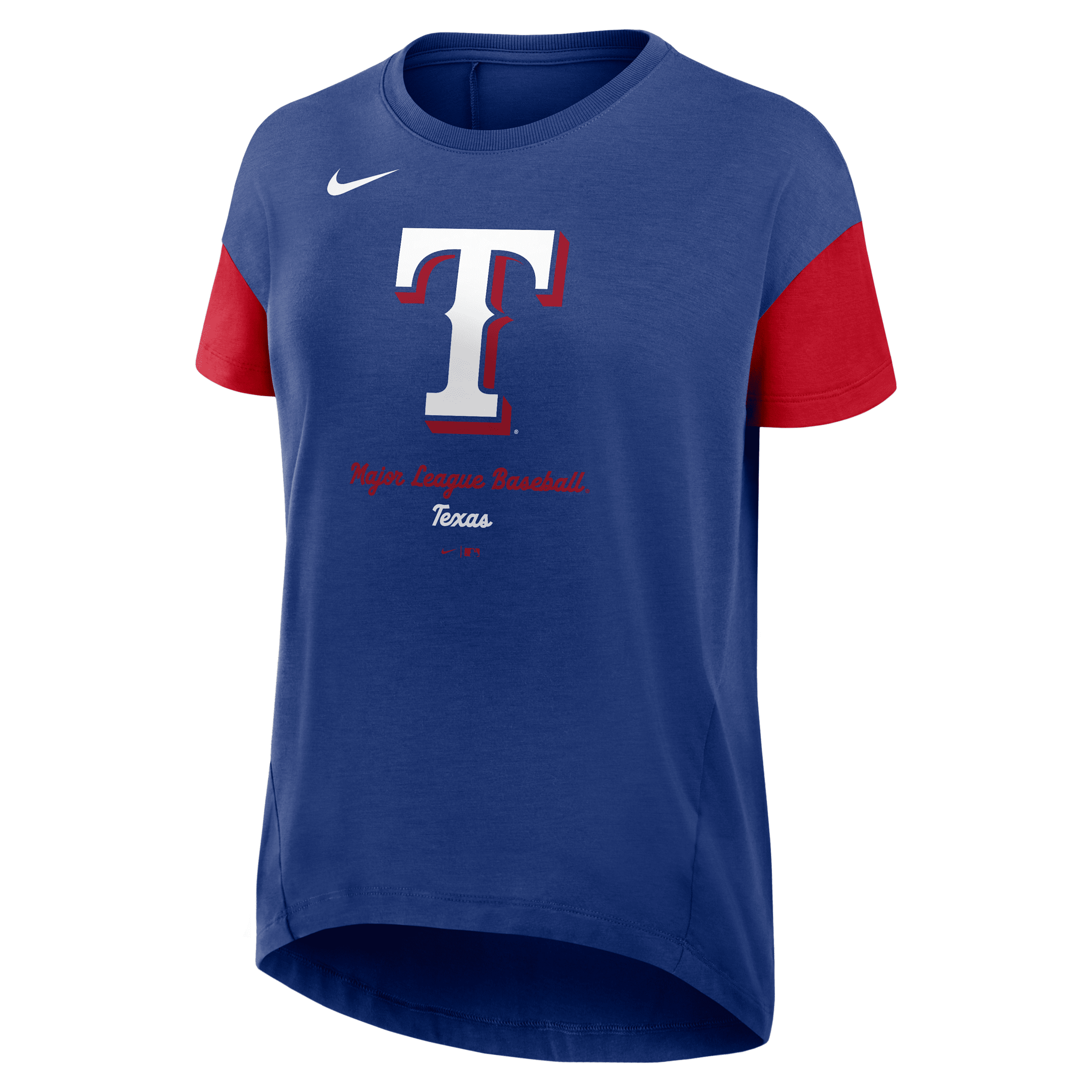 Nike Royal Texas Rangers Flowy T-shirt In Blue