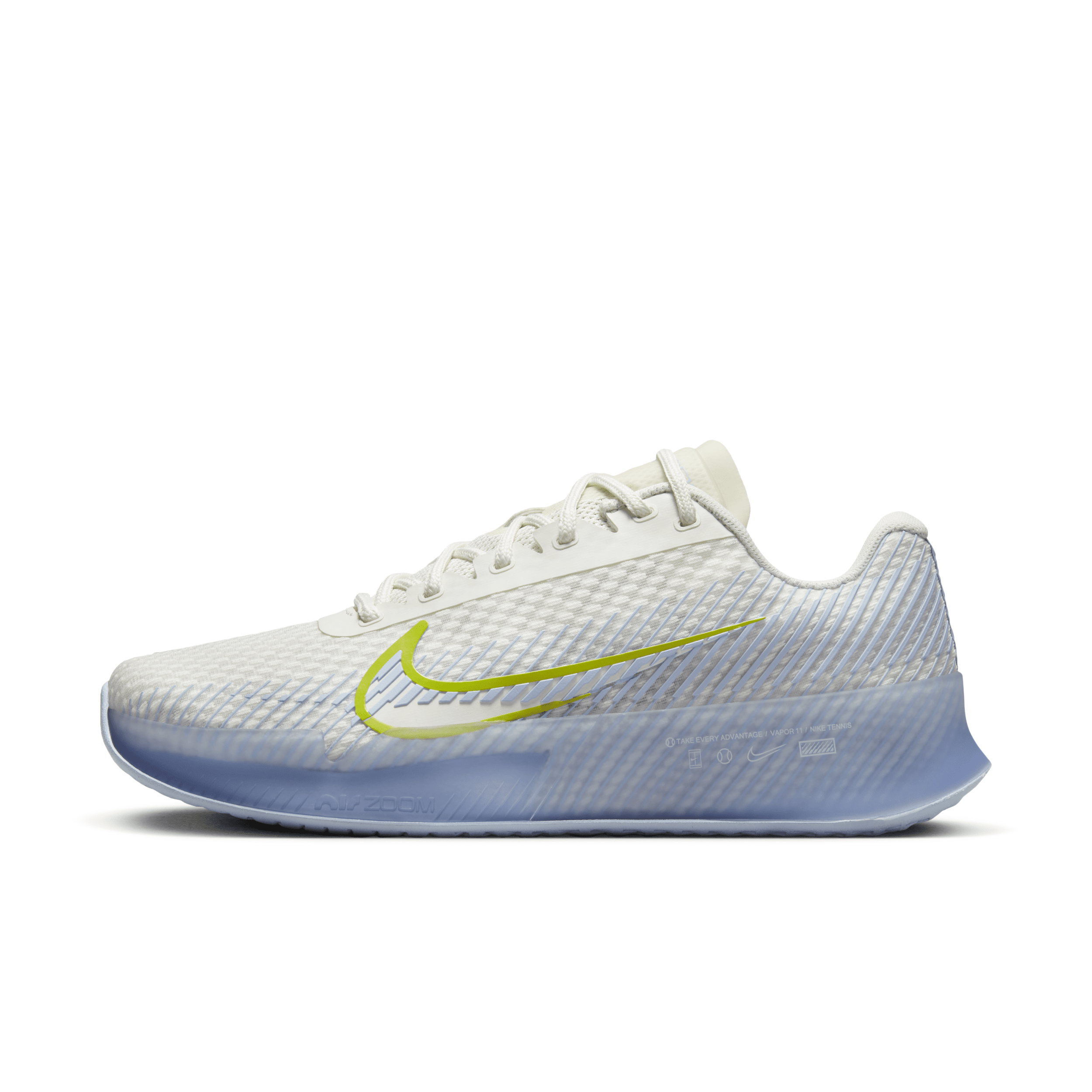 Nike Women's Court Air Zoom Vapor 11 Hard Court Tennis Shoes In White