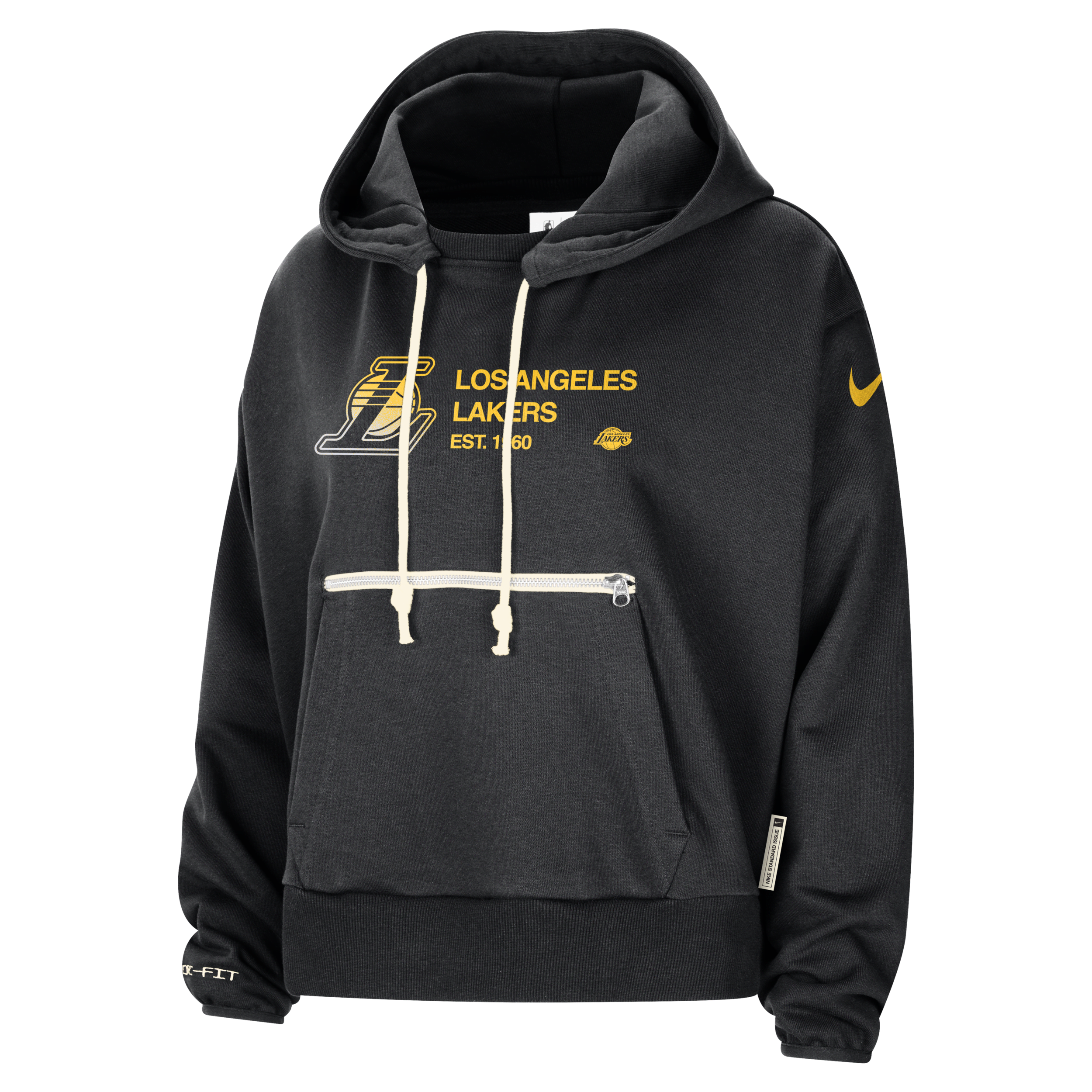 Nike Los Angeles Lakers Standard Issue Women's Dri-fit Nba Pullover Hoodie In Black
