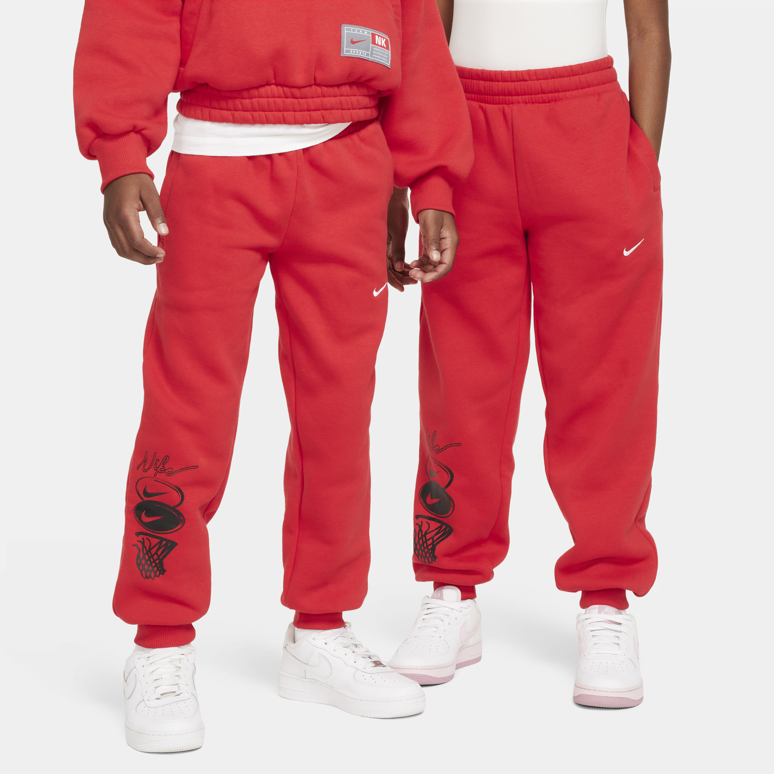 Nike Culture Of Basketball Big Kids' Fleece Pants In Red