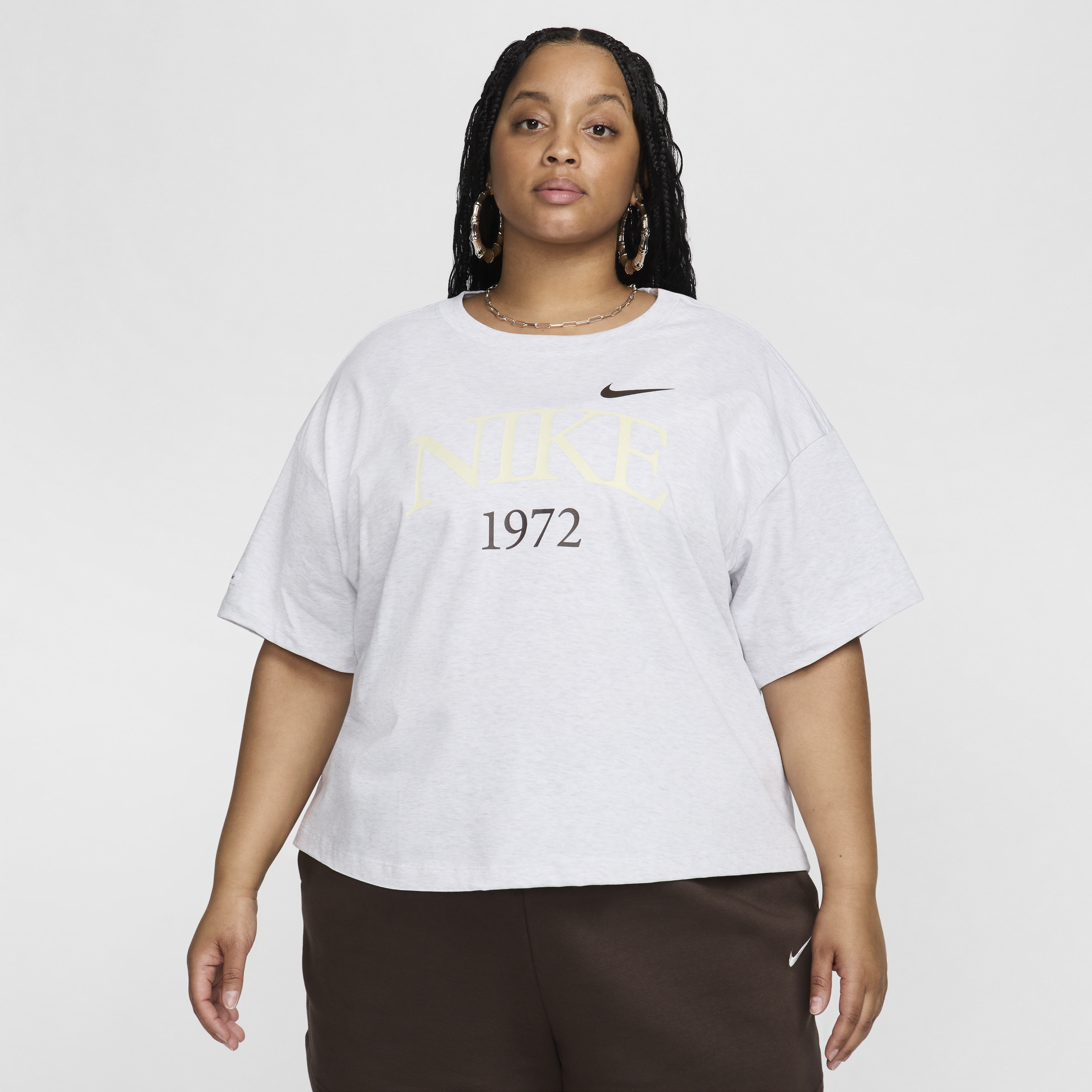 Nike Women's  Sportswear Classic T-shirt (plus Size) In White
