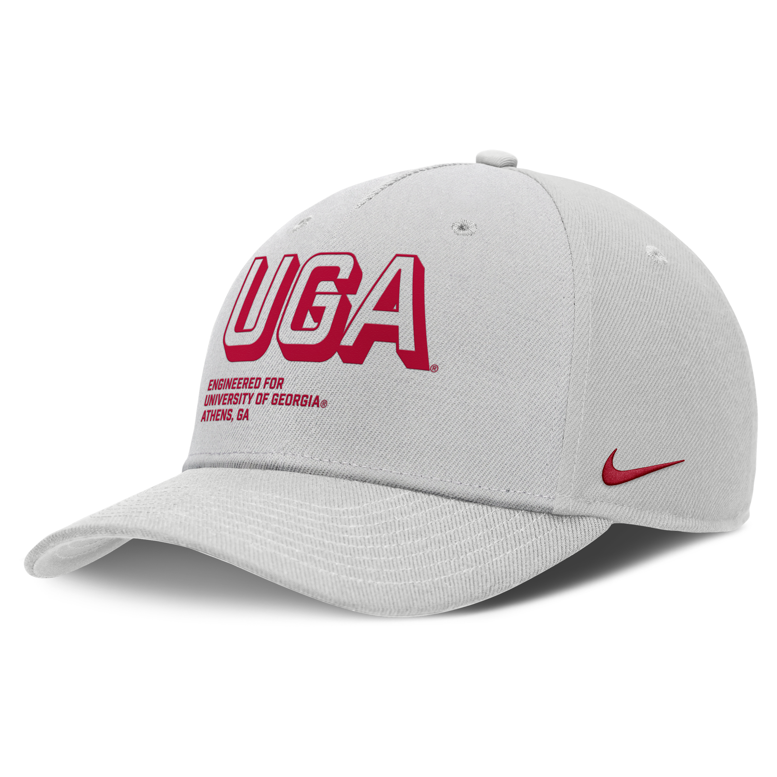 Nike Men's Gray Georgia Bulldogs 2025 Sideline Dust Pinched Rise Adjustable Hat In Gray