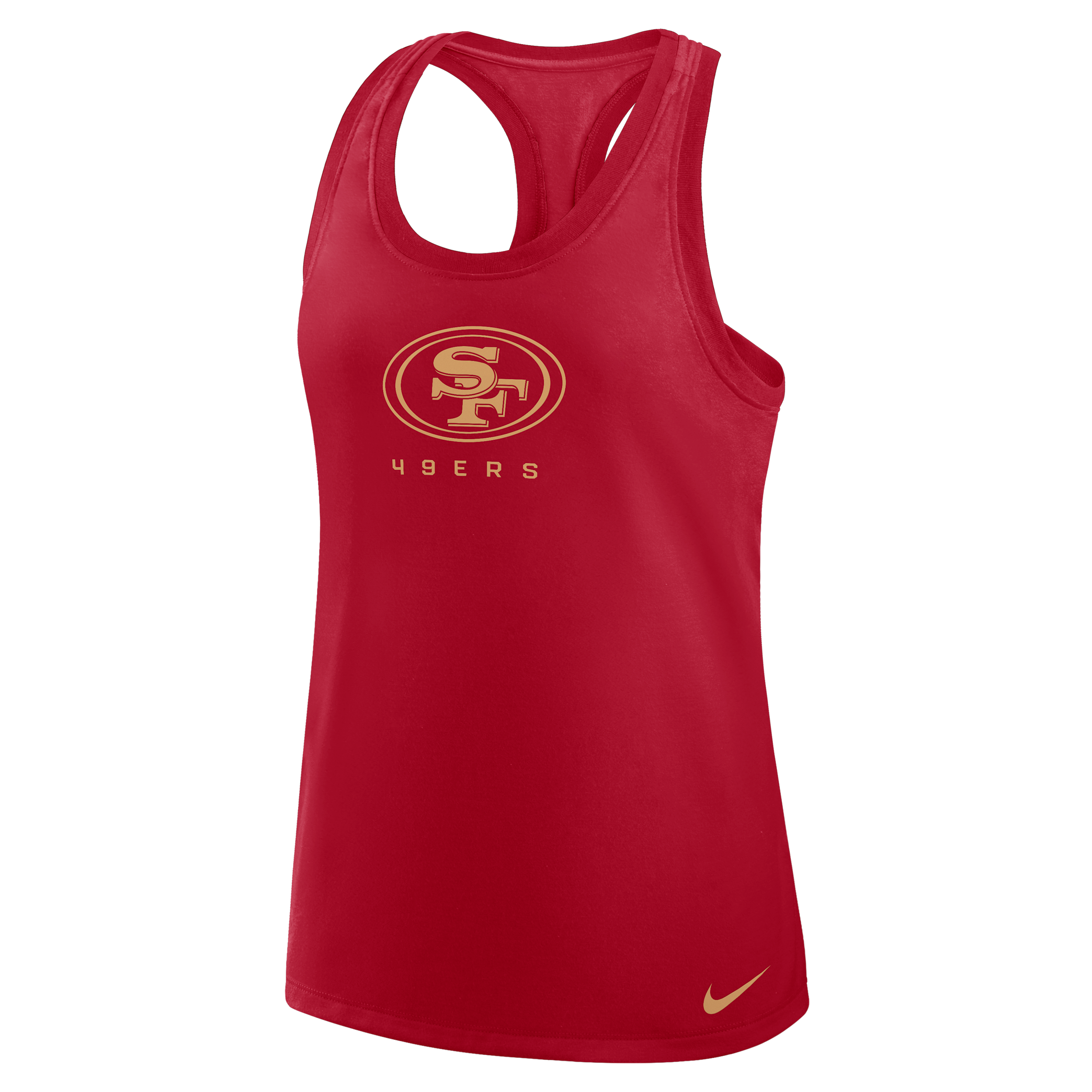 San Francisco 49ers Hurry Up Nike Women's Dri-FIT NFL Racerback Tank Top in Red | 03E16DL9B-LWB