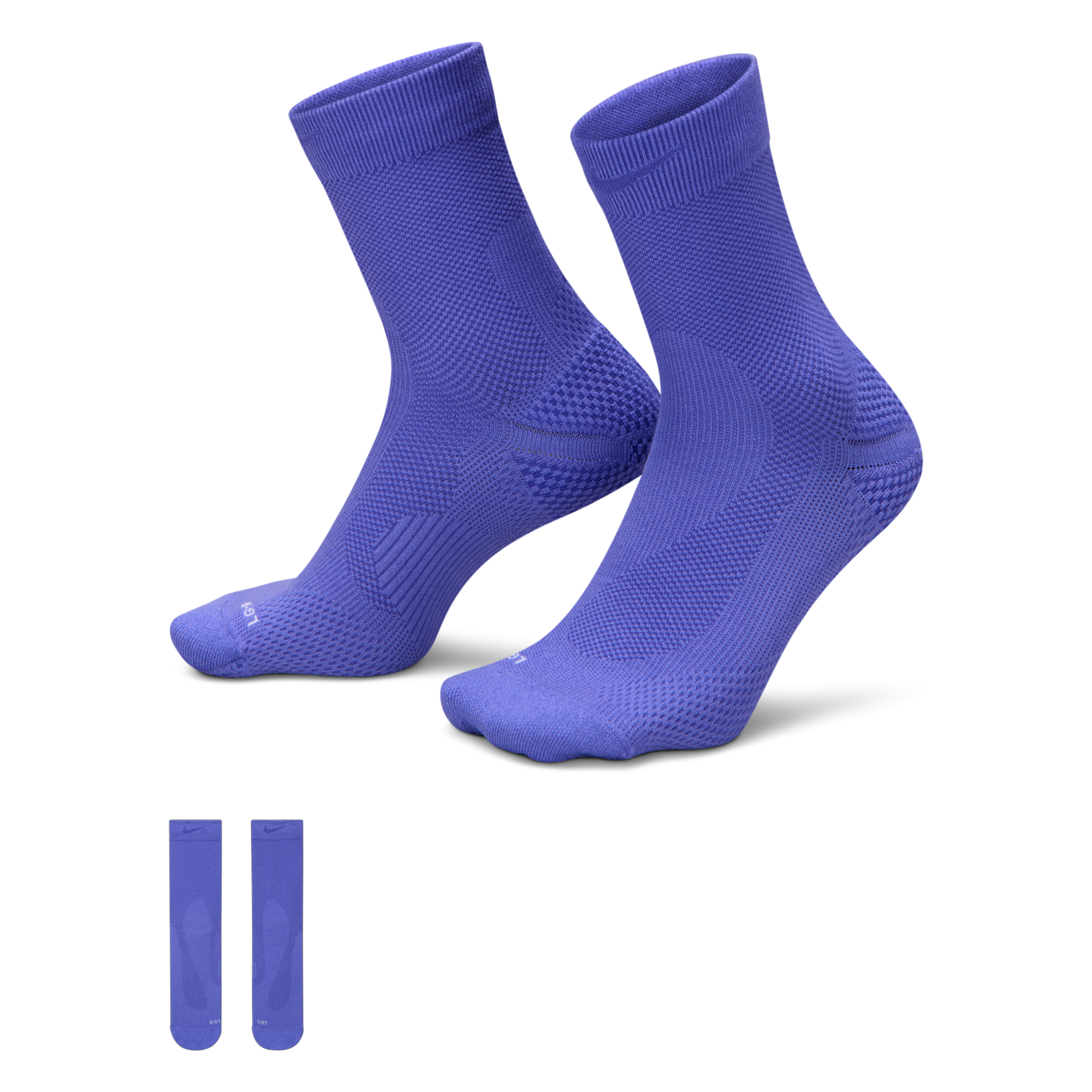 Nike Unisex Run Lightweight Running Micro-Crew Socks (1 Pair) in Blue | IB6114-570