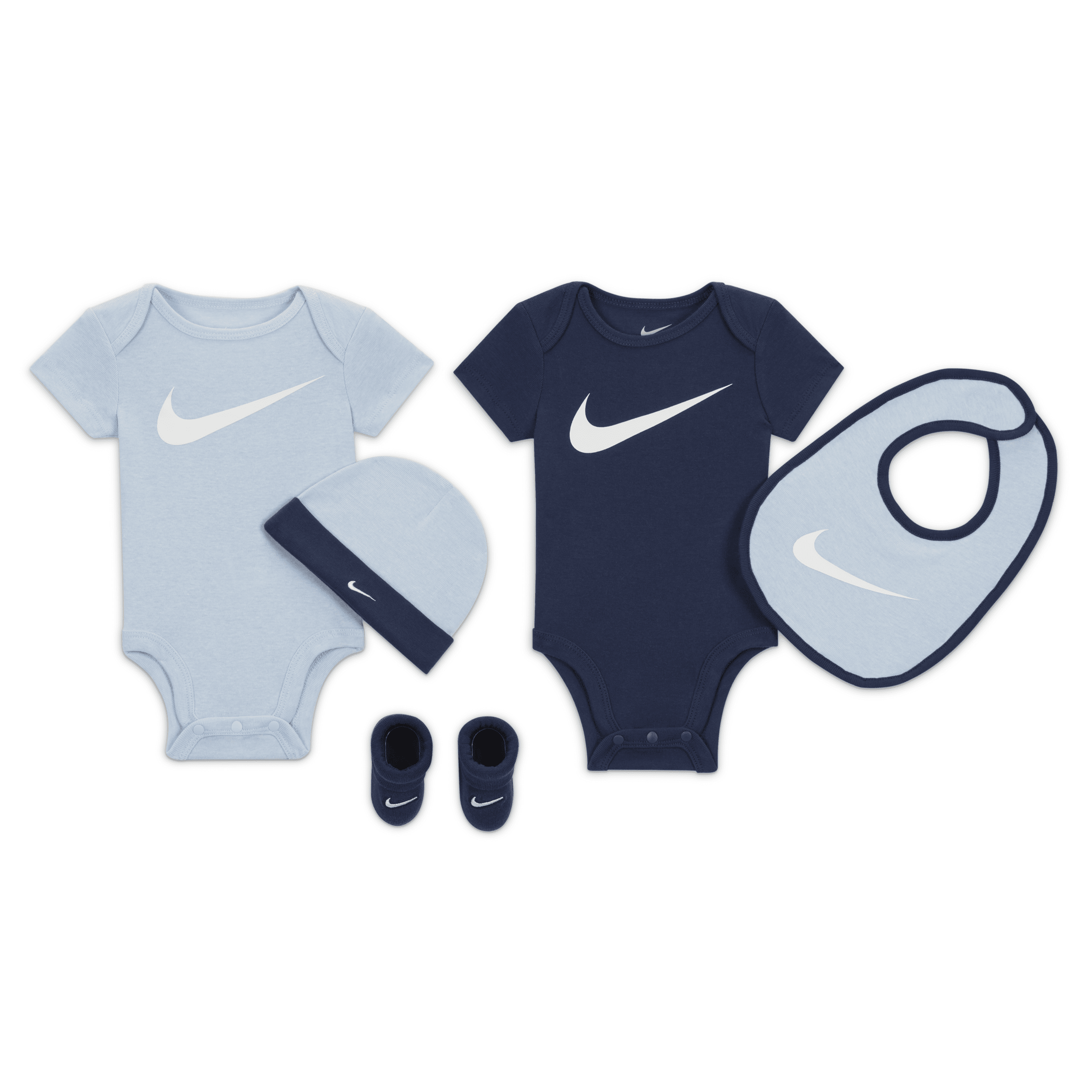 Nike 5-piece Gift Set Baby 5-piece Boxed Gift Set In Blue