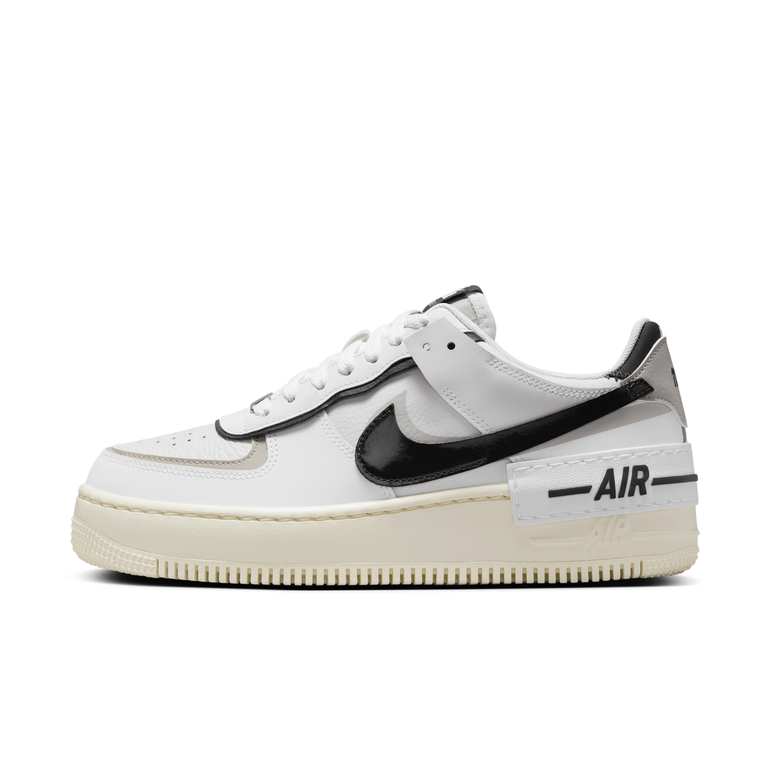 Nike Air Force 1 Shadow Leather Sneakers In White