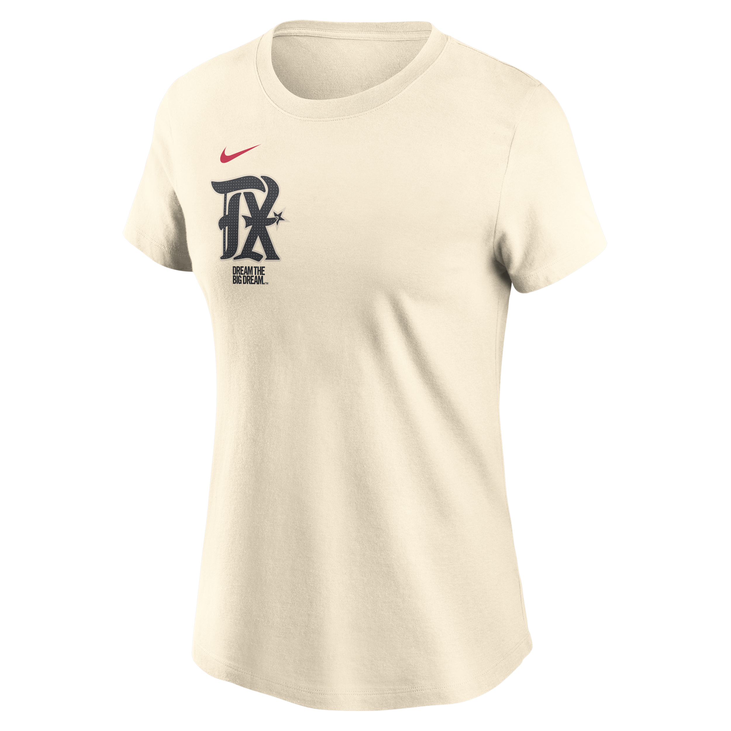 Nike Cream Texas Rangers City Connect Fuse Name & Number T-shirt In Neutral