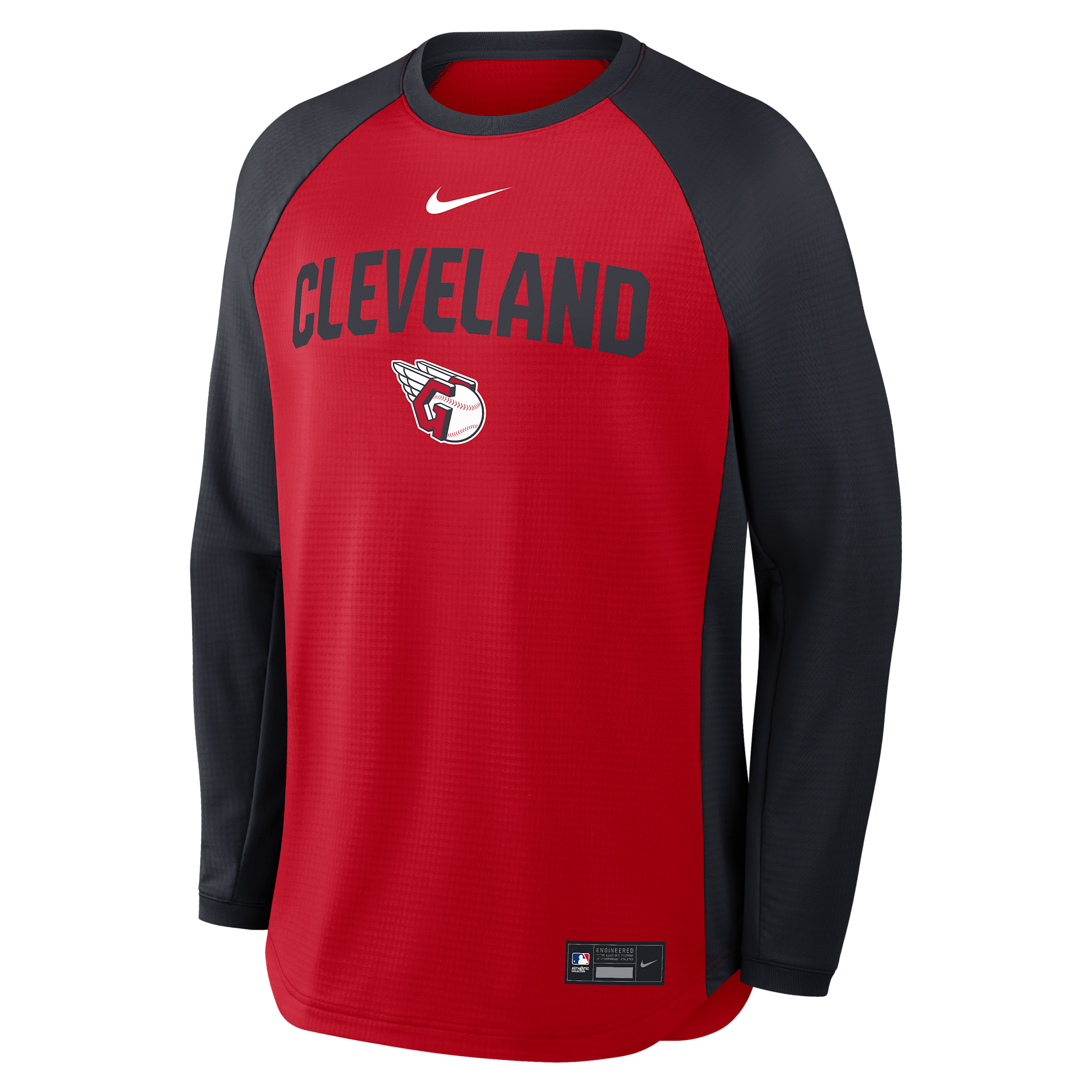 Cleveland Guardians Authentic Collection Nike Men's Dri-FIT Pullover Crew in Red | 04H2162NGUA-7PG