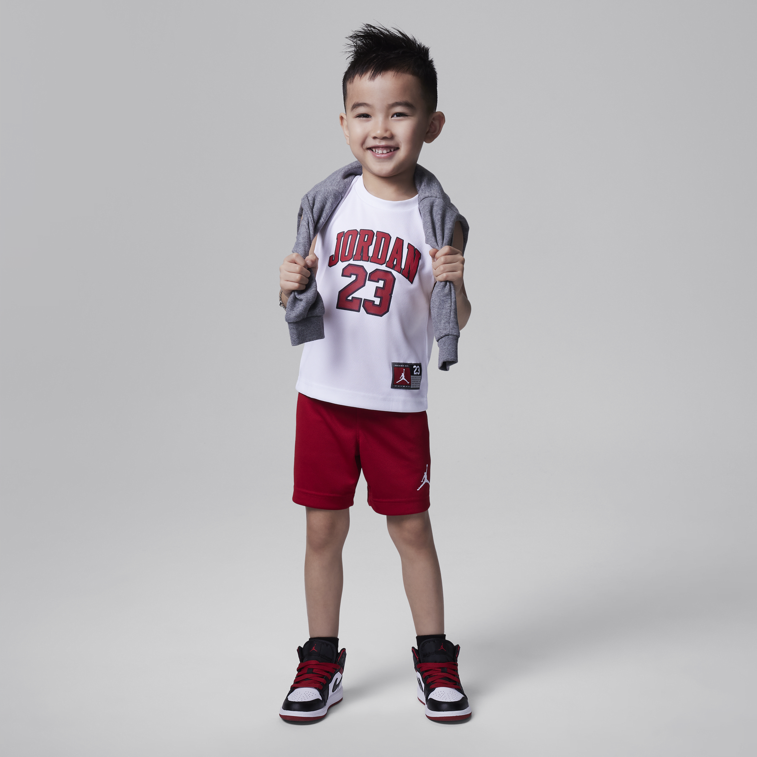 Jordan Babies' 23 Jersey Toddler 2-piece Jersey Set In Red