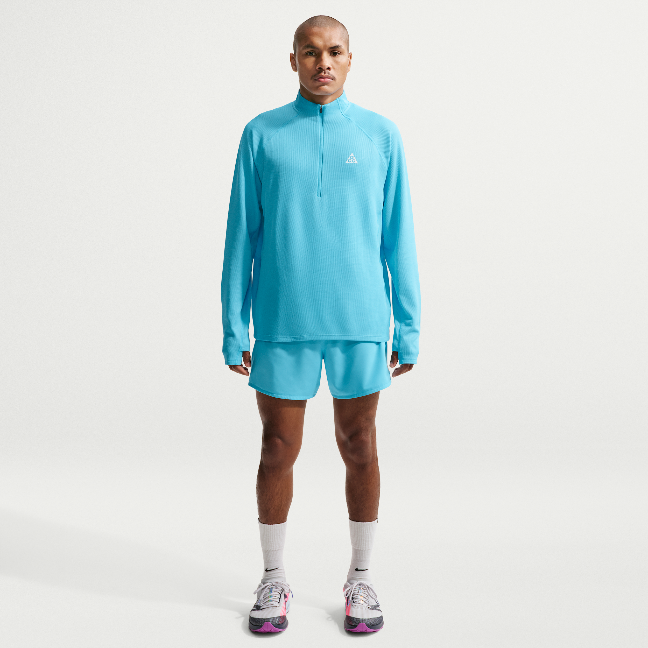 Men's Nike ACG Second Sunrise Dri-FIT ADV 5" Brief-Lined Shorts in Blue | IO9675-416