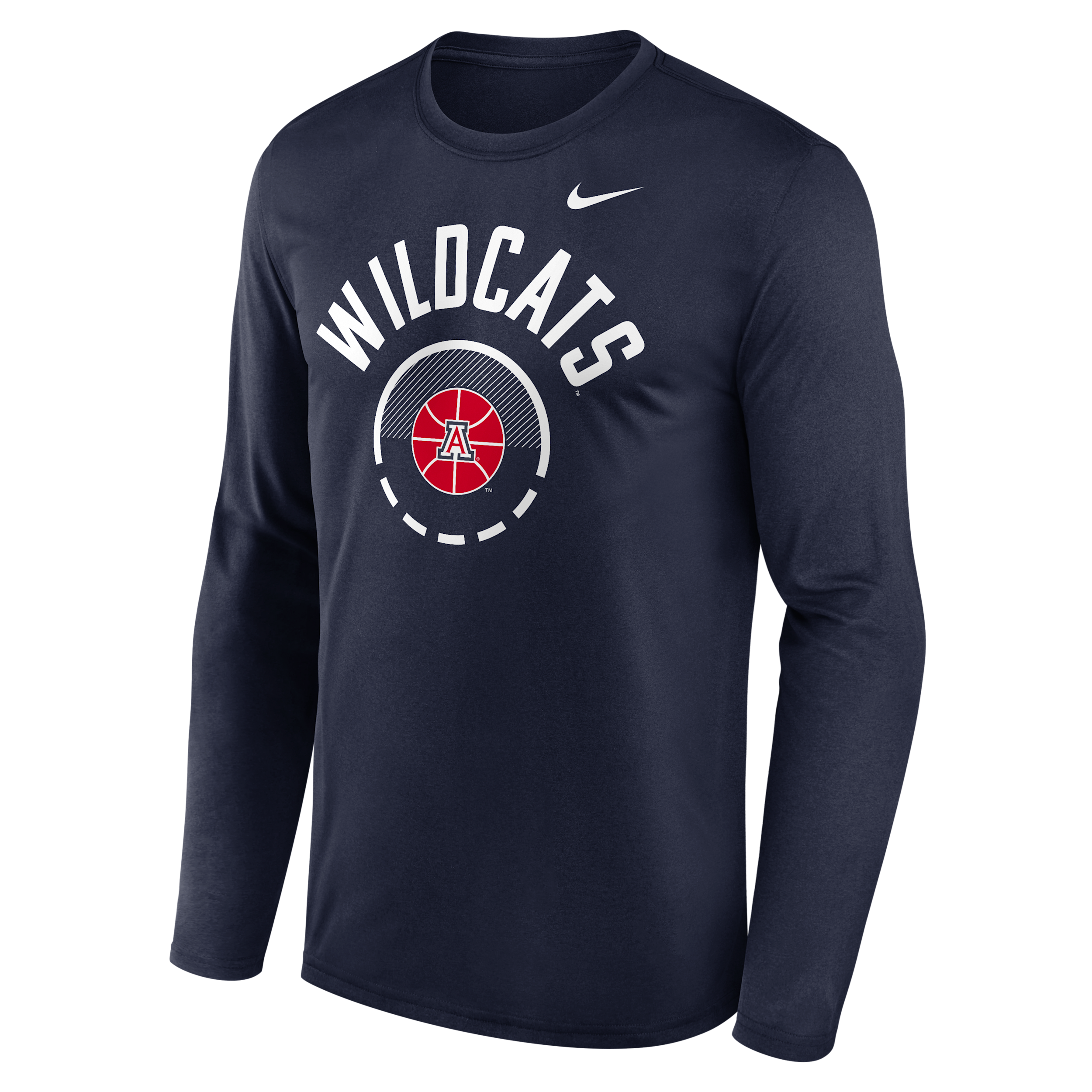 Nike Men's Navy Arizona Wildcats 2026 Courtside Basketball Shootaround Legend Dri-fit Long-Sleeve T-Shirt - Navy