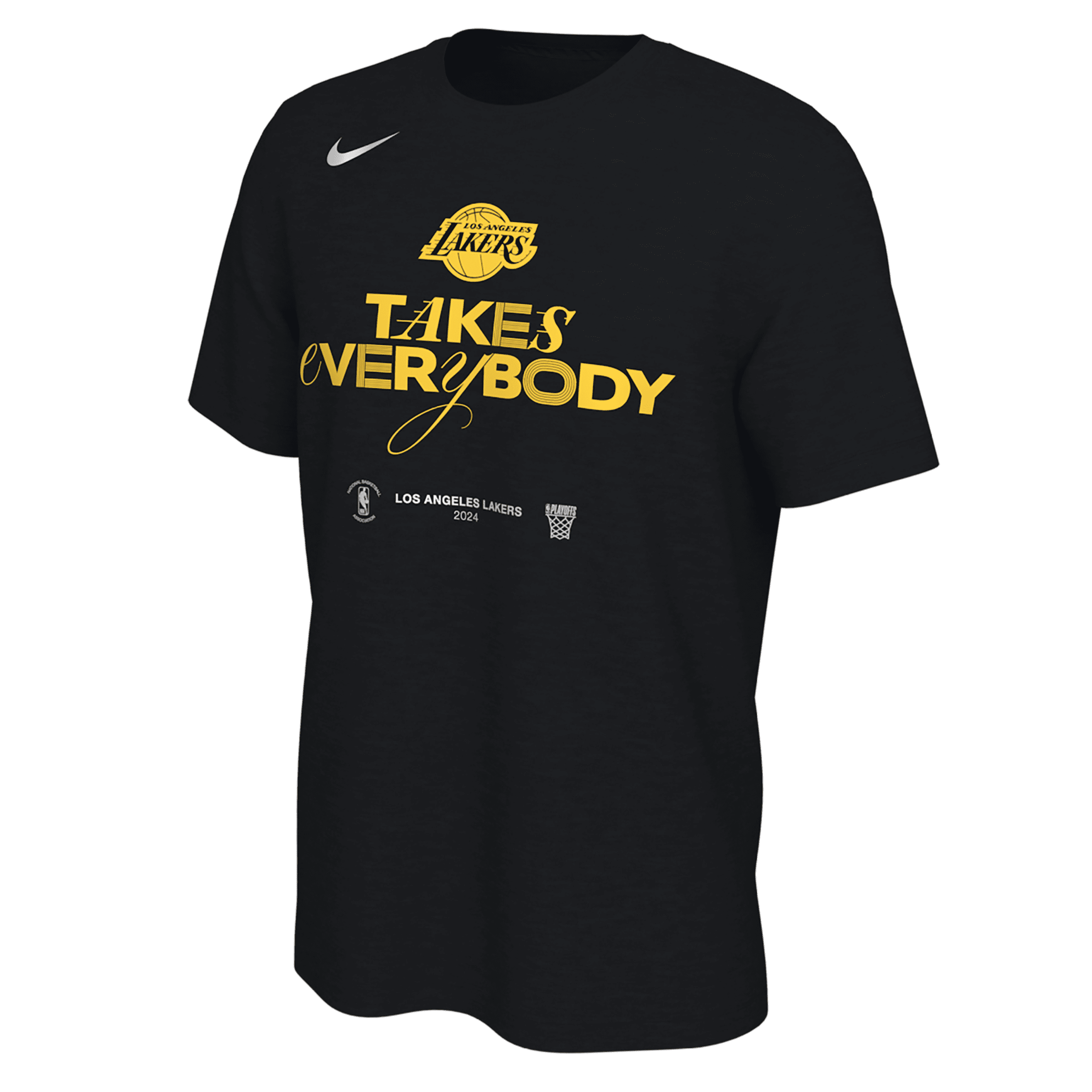 Nike Los Angeles Lakers  Men's Nba T-shirt In Black