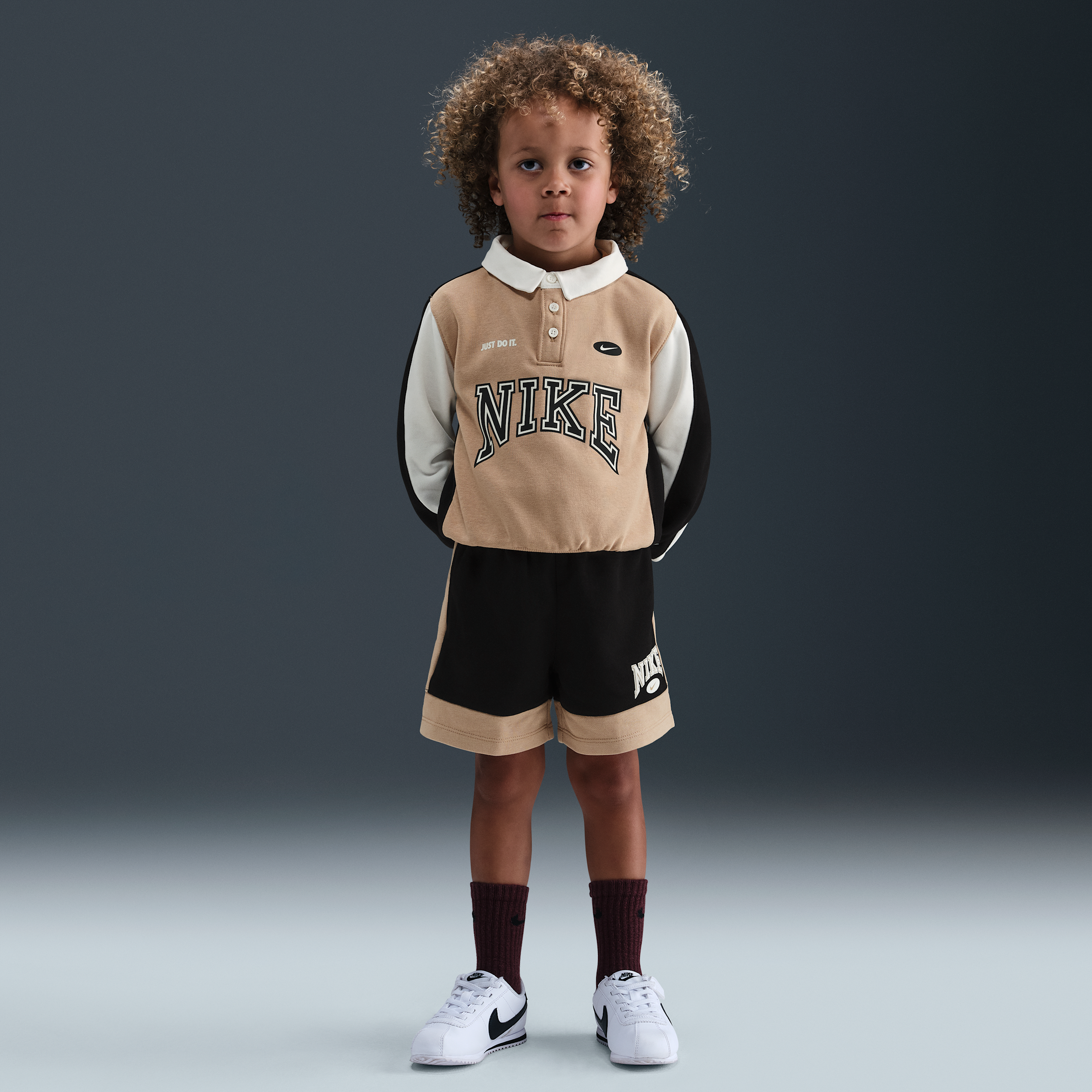 Nike Game Day Essentials Toddler French Terry Shorts In Neutral