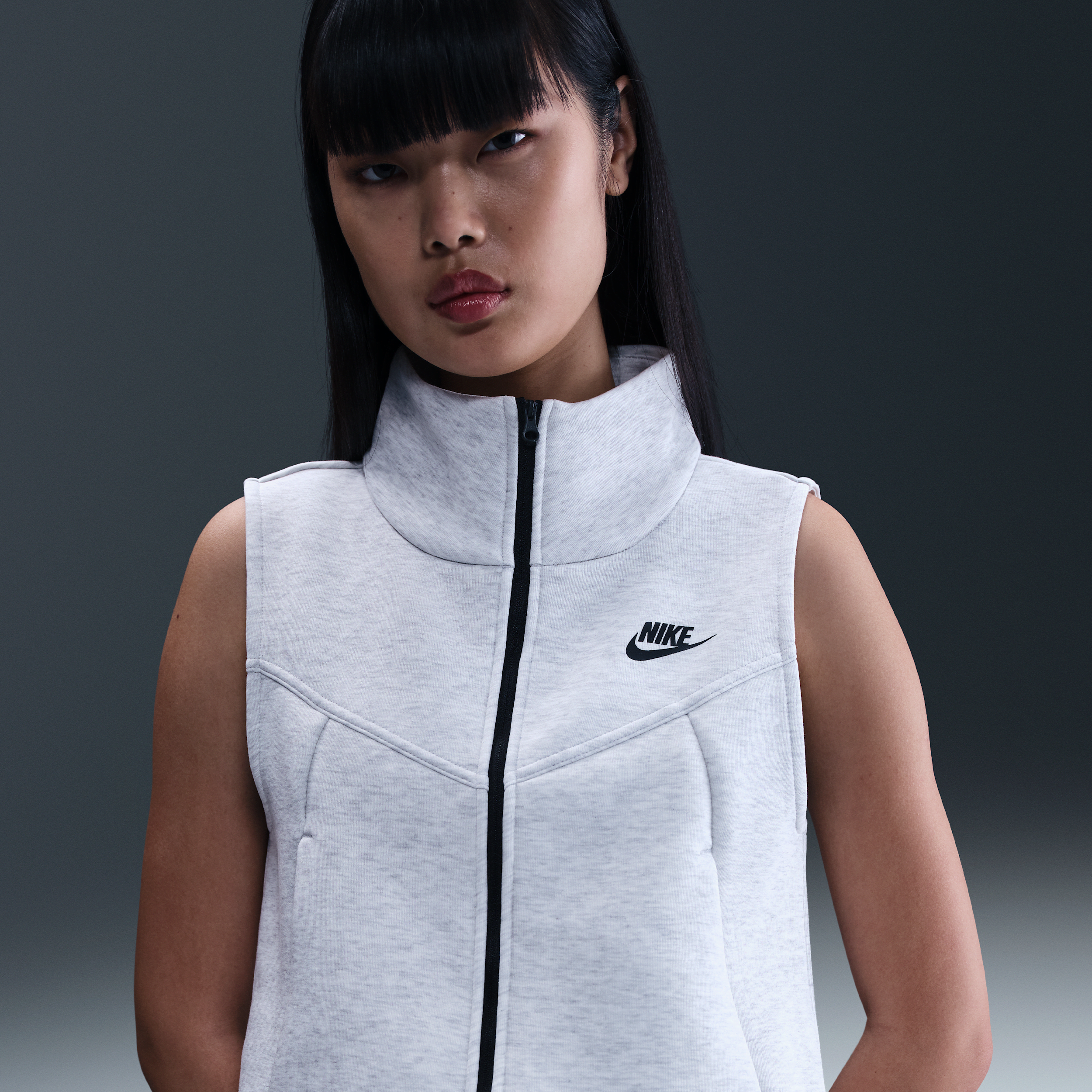Nike Sportswear Tech Fleece Vest In Grey
