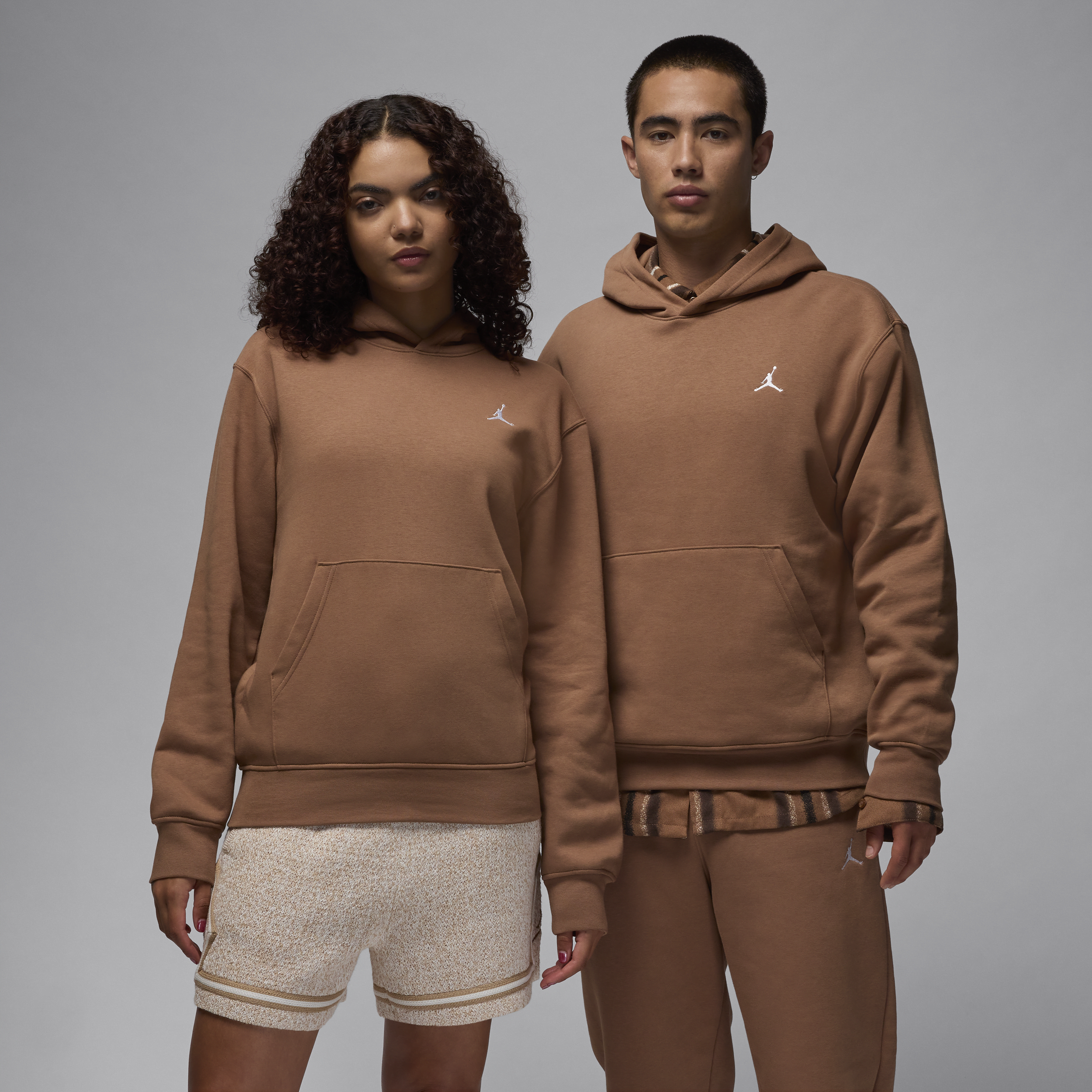 Shop Jordan Men's Brooklyn Fleece Pullover Hoodie In Brown