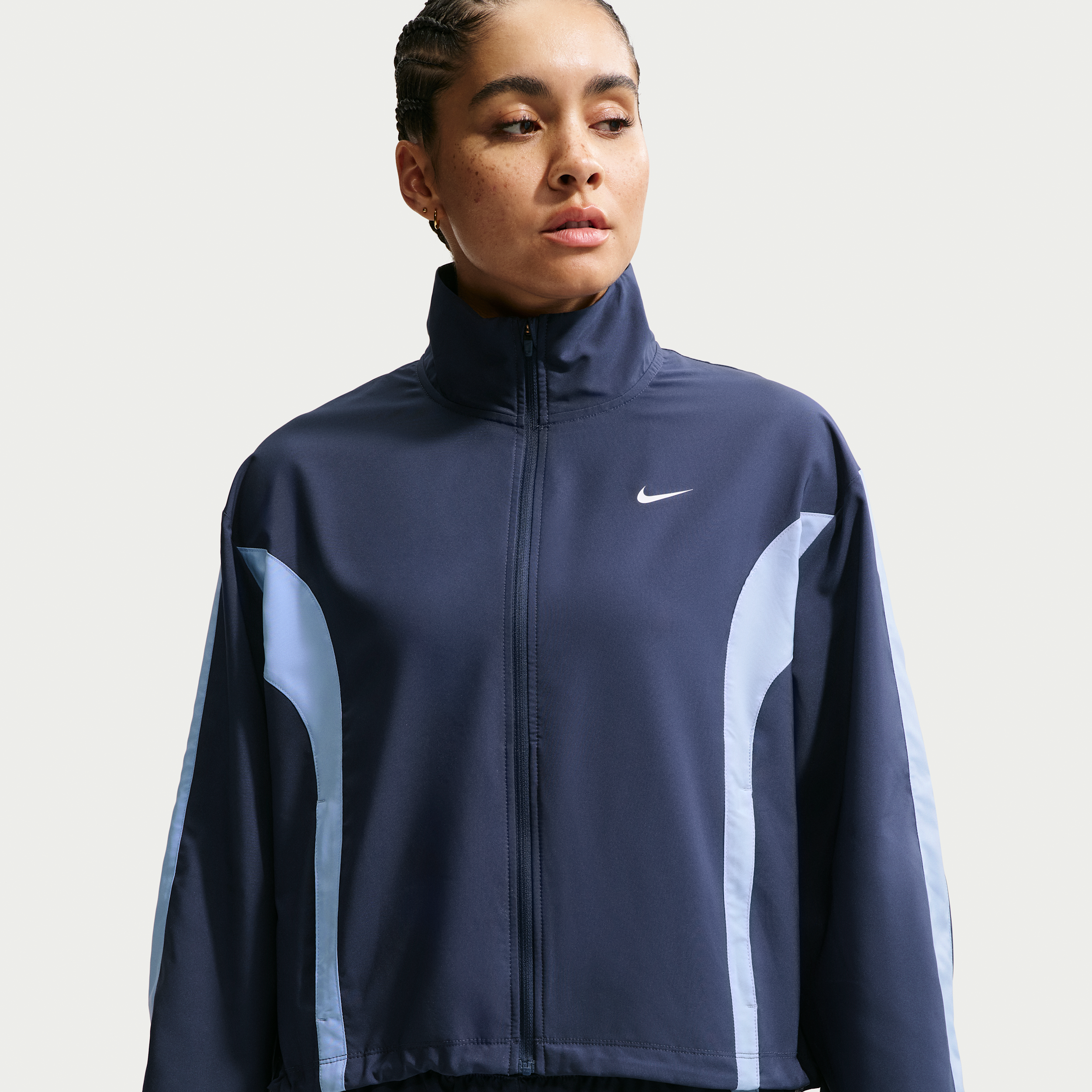 Nike Women's One Woven Jacket in Blue | IV5393-410