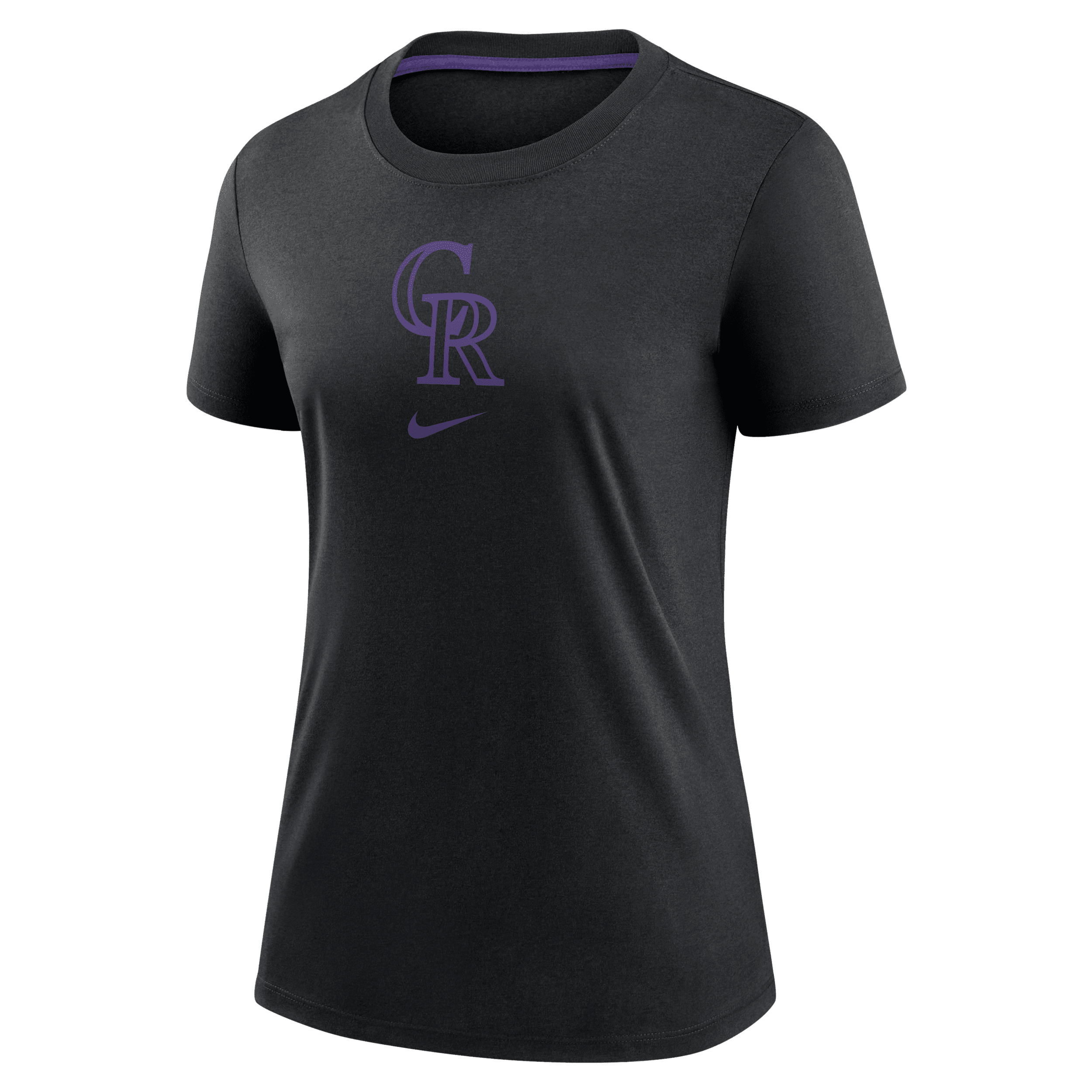 Nike Colorado Rockies Authentic Collection Early Work Women's Mlb T-shirt In Black