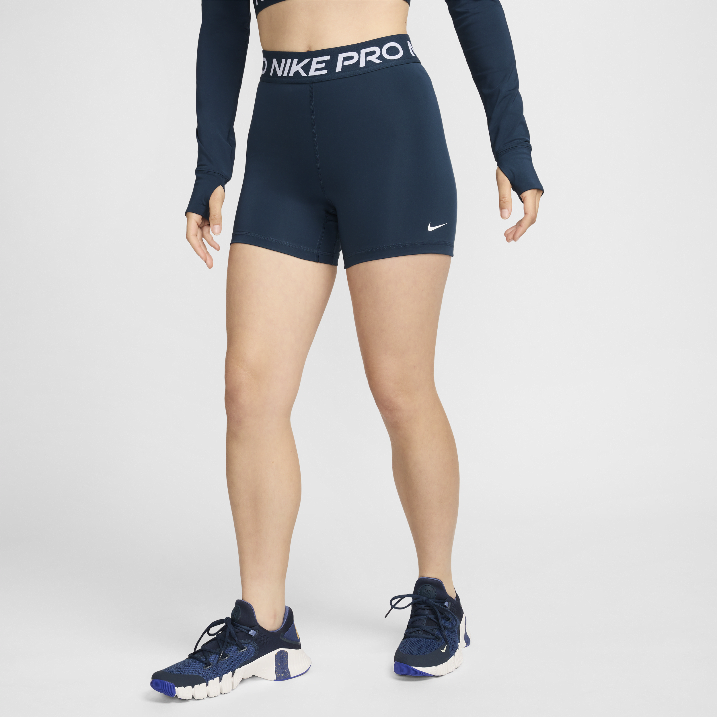 Nike Women's  Pro 365 5" Shorts In Blue