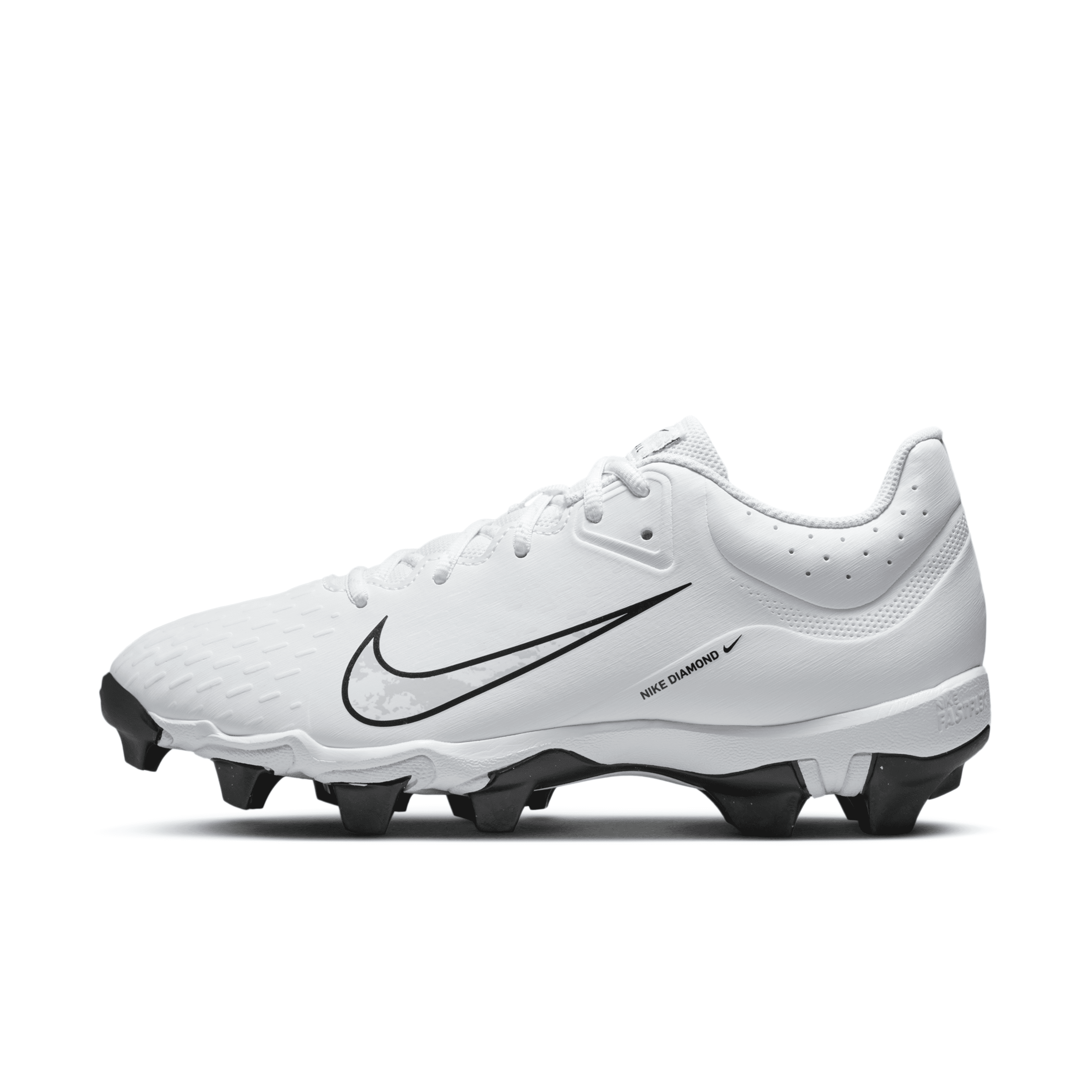 Nike Women's Hyperdiamond 4 Keystone Softball Cleats, Size 10, White/Pure Platinum