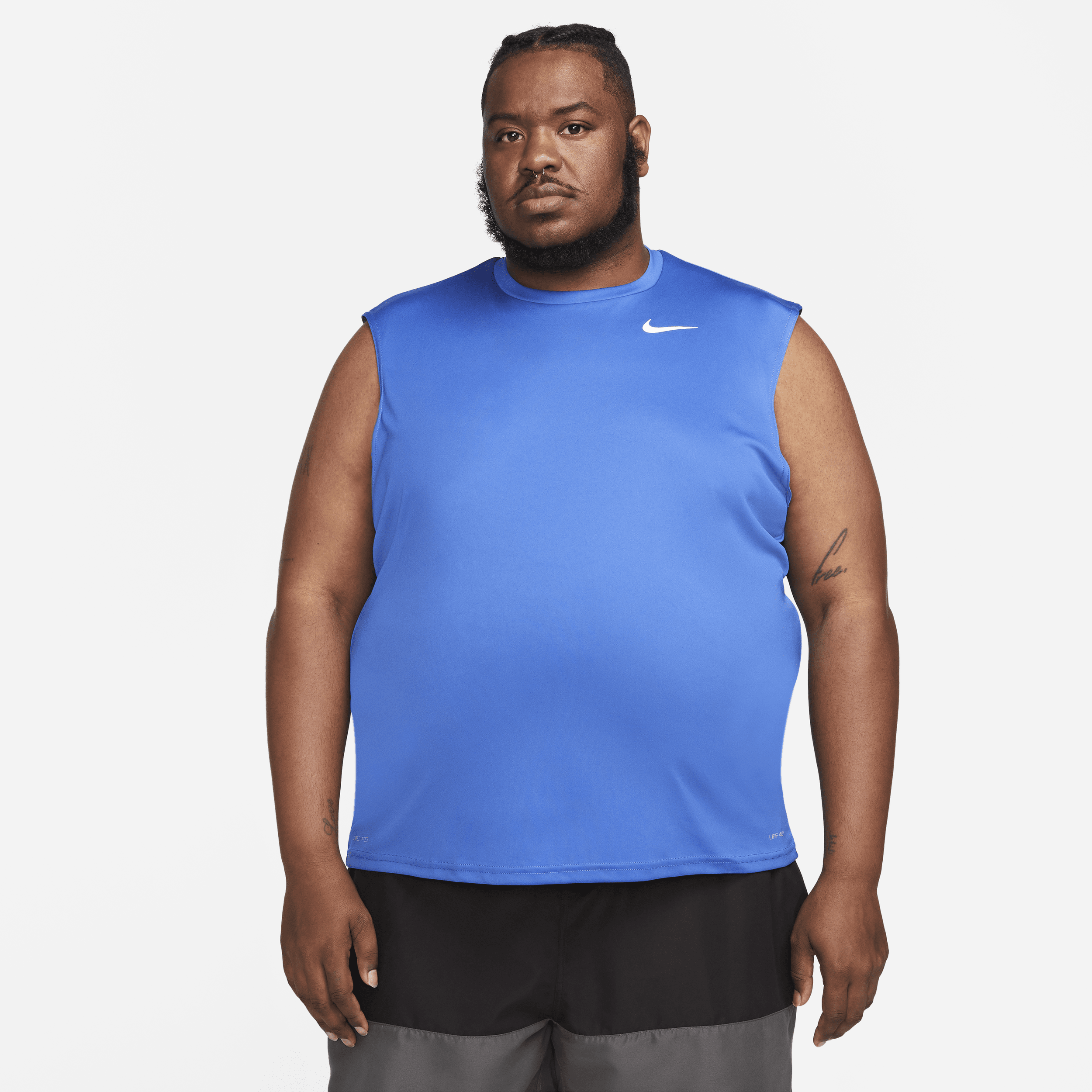 Nike Men's Dri-fit Sleeveless Swim Hydroguard In Blue