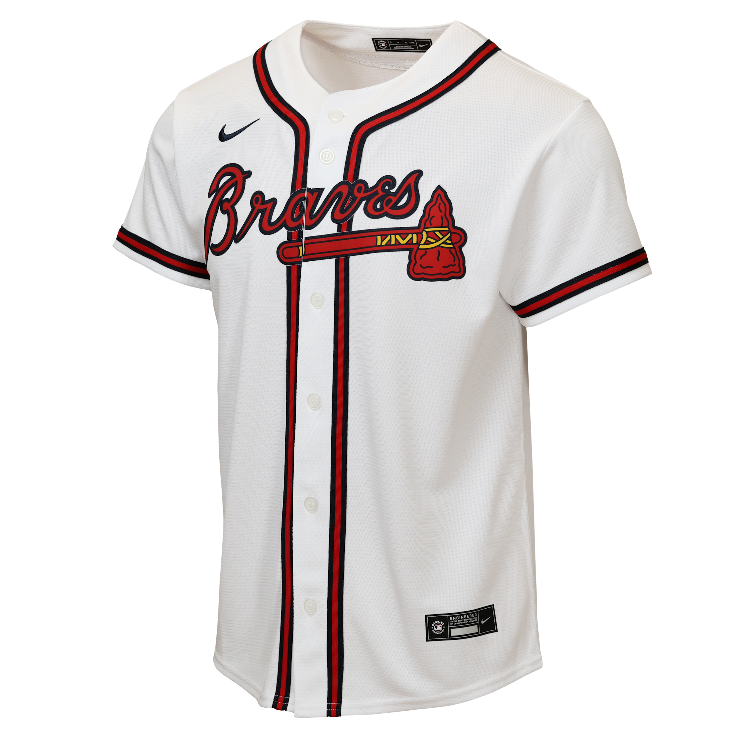Nike Big Boys and Girls Ronald Acuna Jr. White Atlanta Braves Home Replica Player Jersey - White