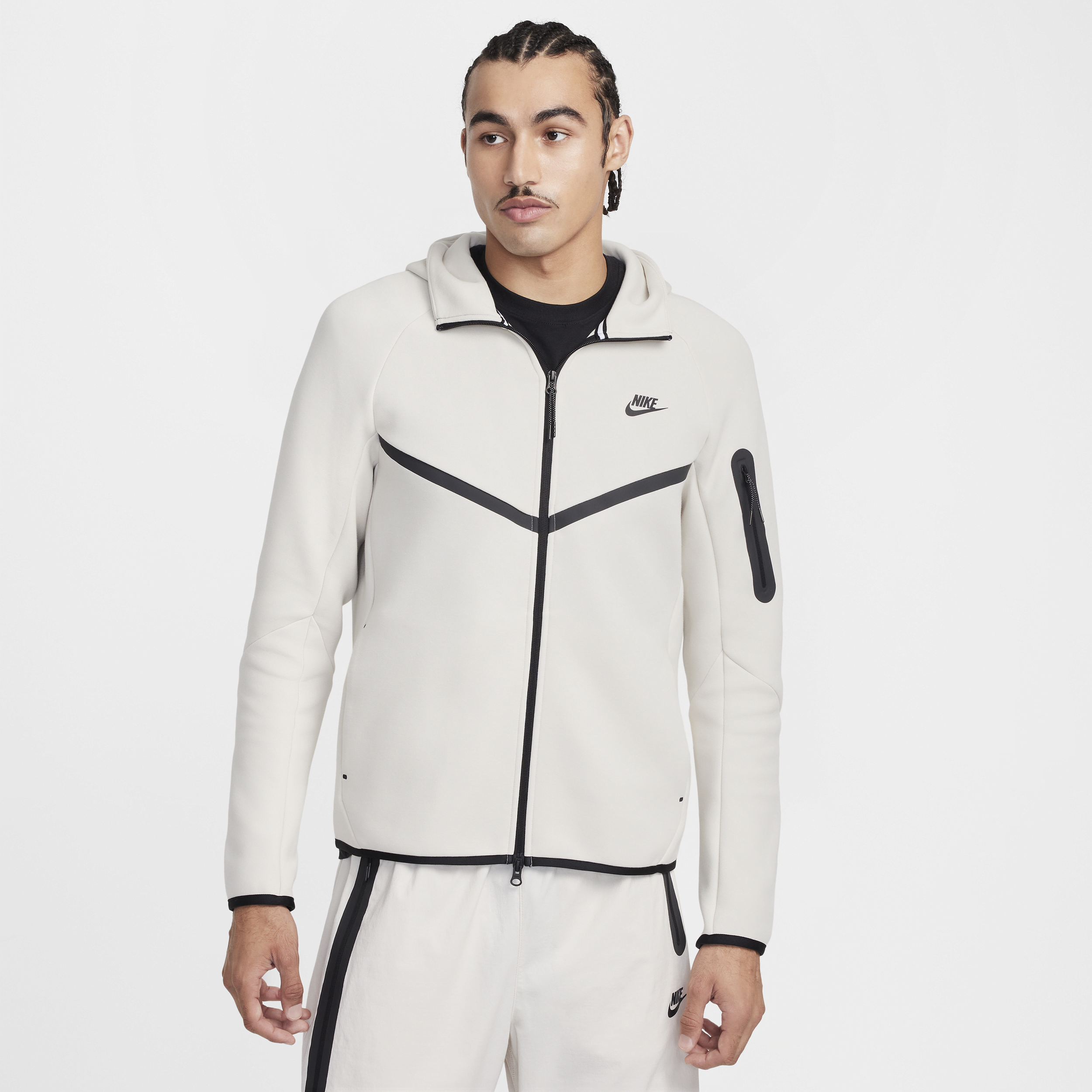 Nike Men's Tech Full-zip Windrunner Hoodie In Brown