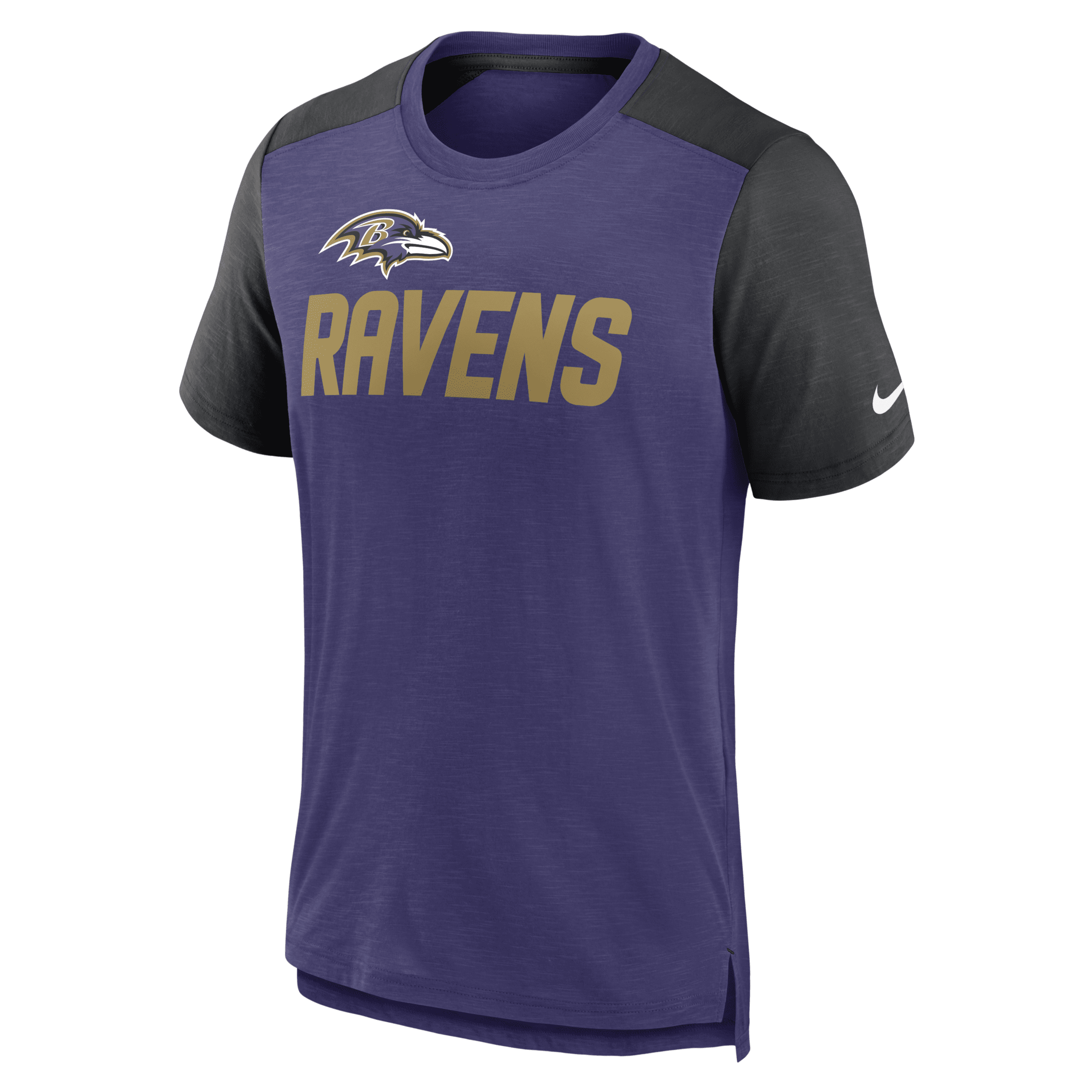 Shop Nike Men's Color Block Team Name (nfl Baltimore Ravens) T-shirt In Purple