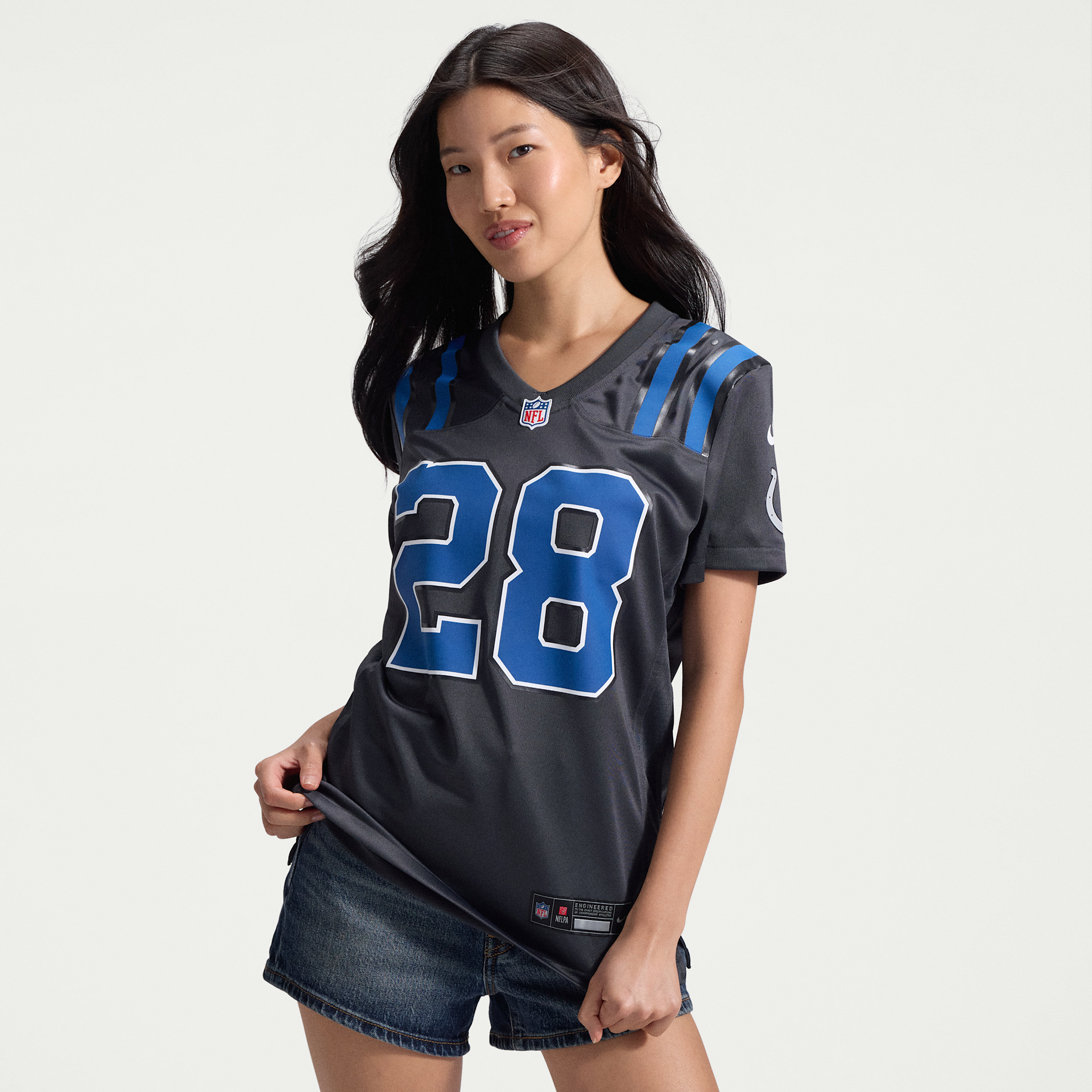 Jonathan Taylor Indianapolis Colts Rivalries Collection Nike Women's NFL Game Jersey in Grey | 67NW0JFN98F-P9Q