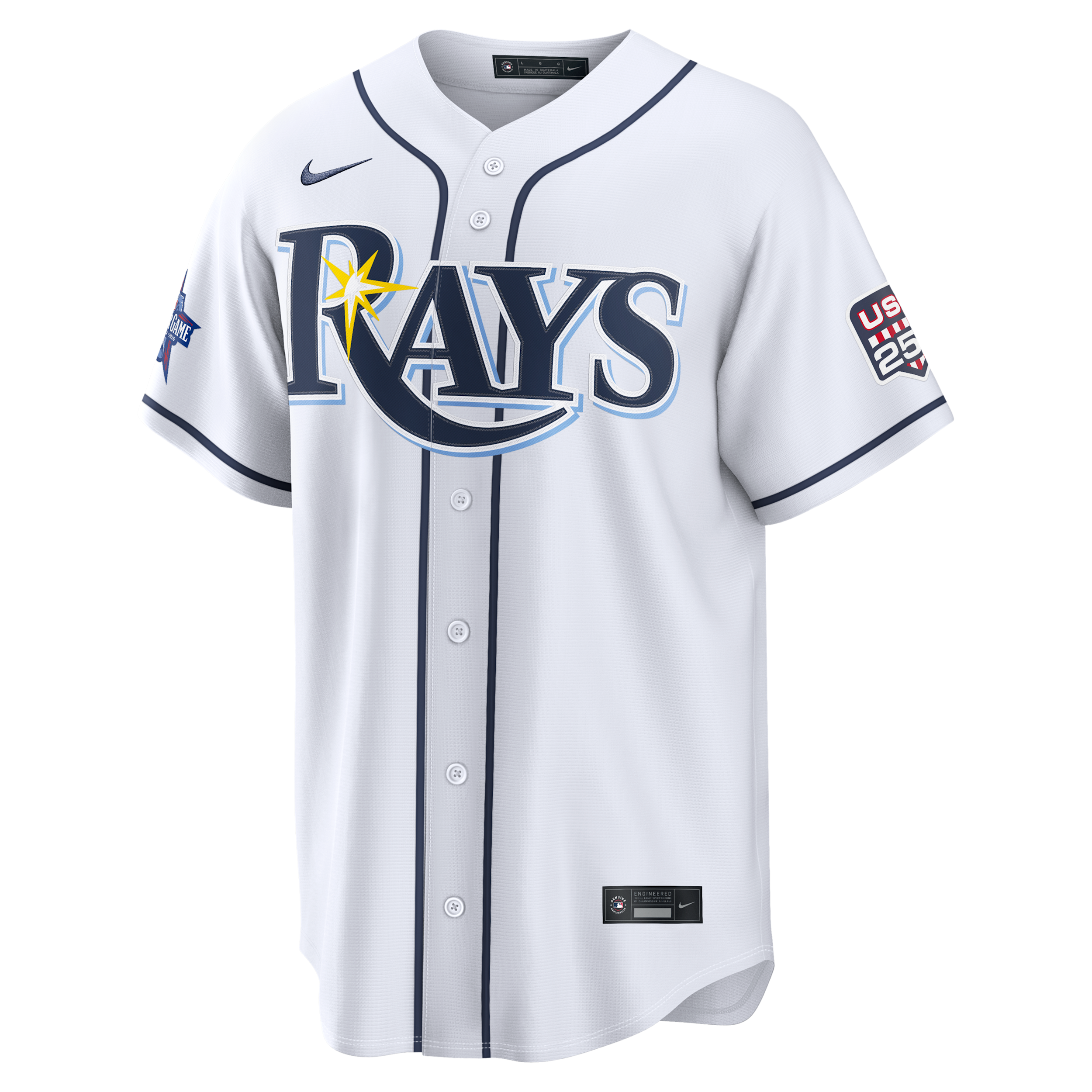 Junior Caminero Tampa Bay Rays 2026 All-Star Game Nike Men’s MLB Stadium Jersey in White | RE260MOVAZ6-51T