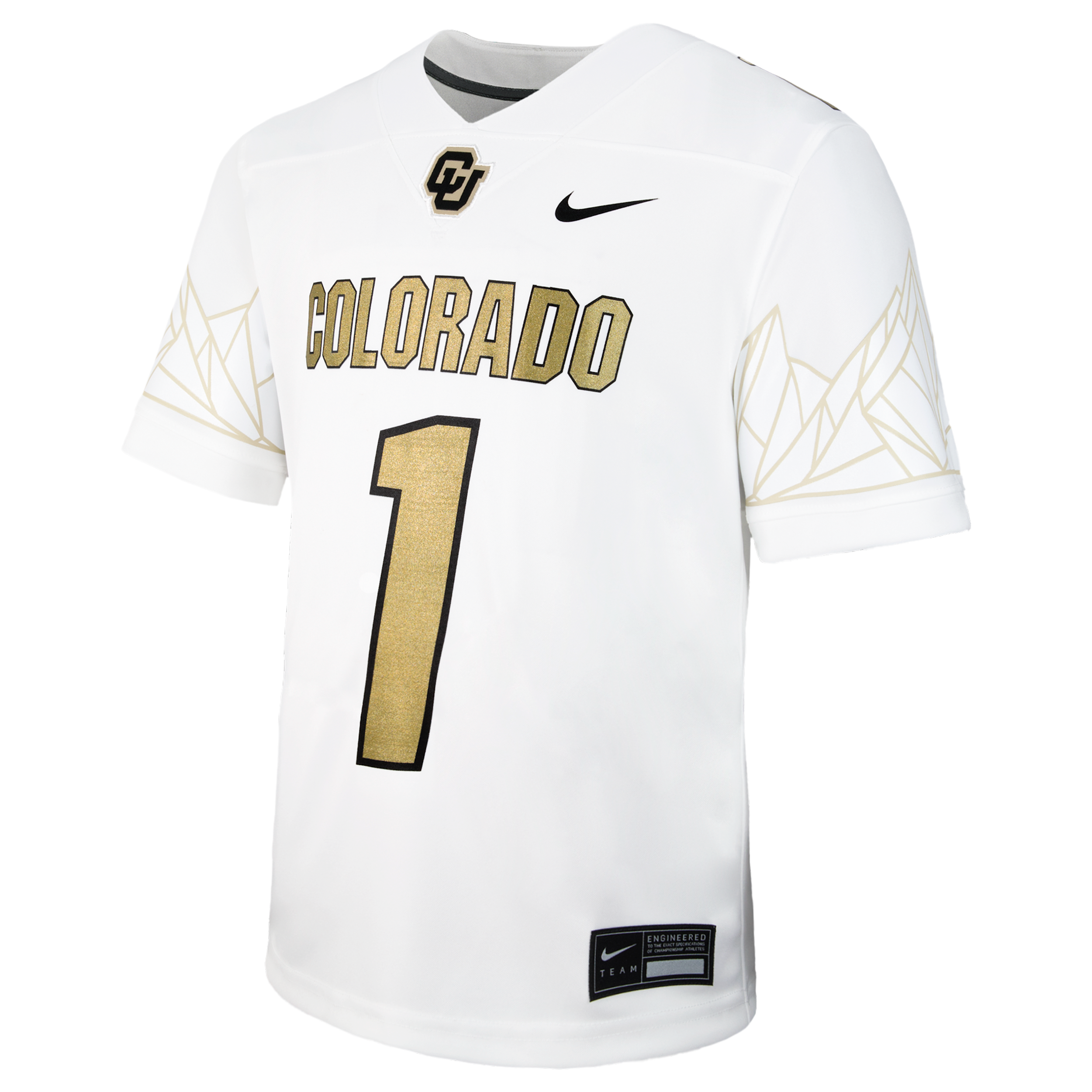 Nike Big Boys and Girls 1 White Colorado Buffaloes Alternate Football Game Jersey - White