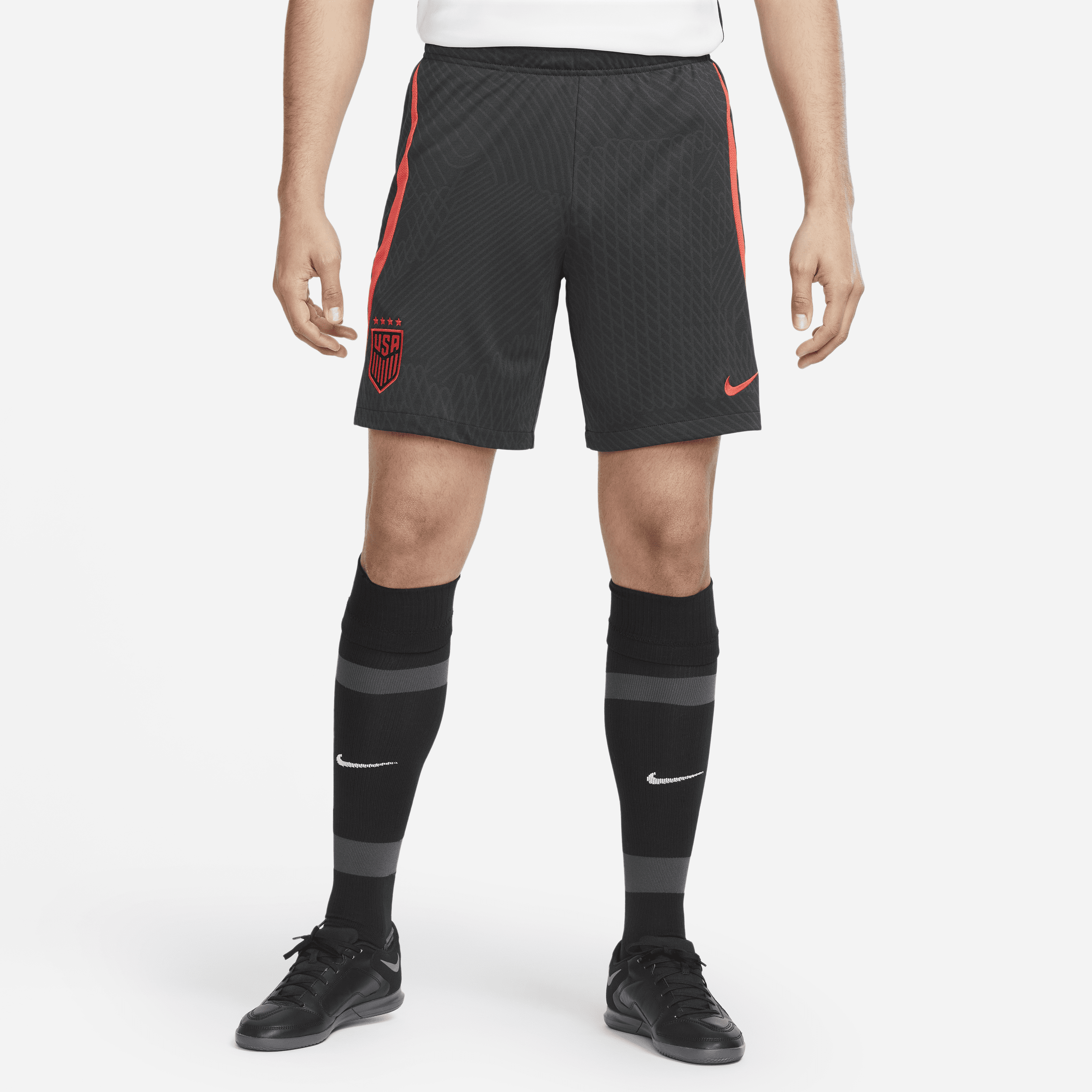 Nike U.s. Strike  Men's Dri-fit Knit Soccer Shorts In Black