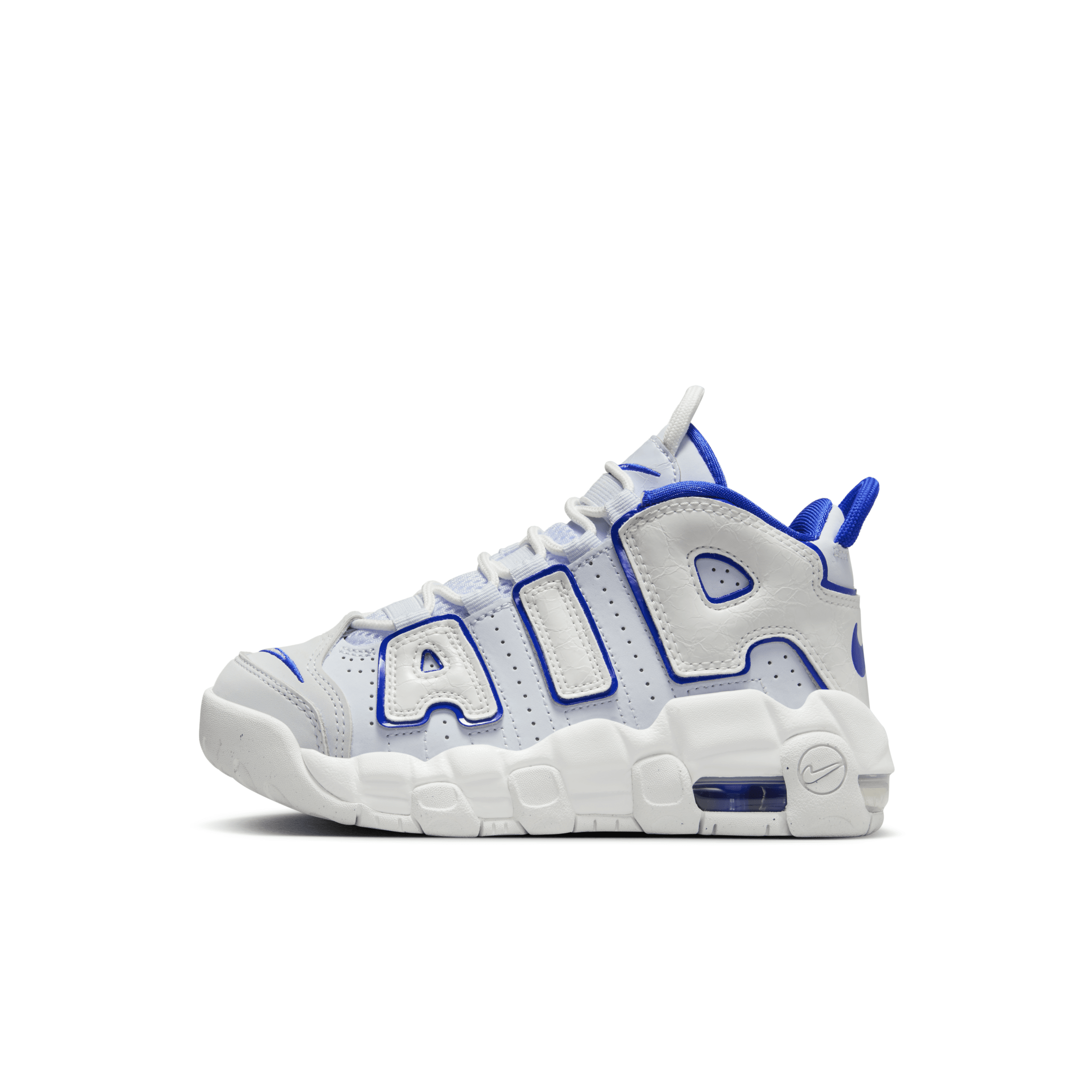 Shop Nike Air More Uptempo Little Kids' Shoes In White