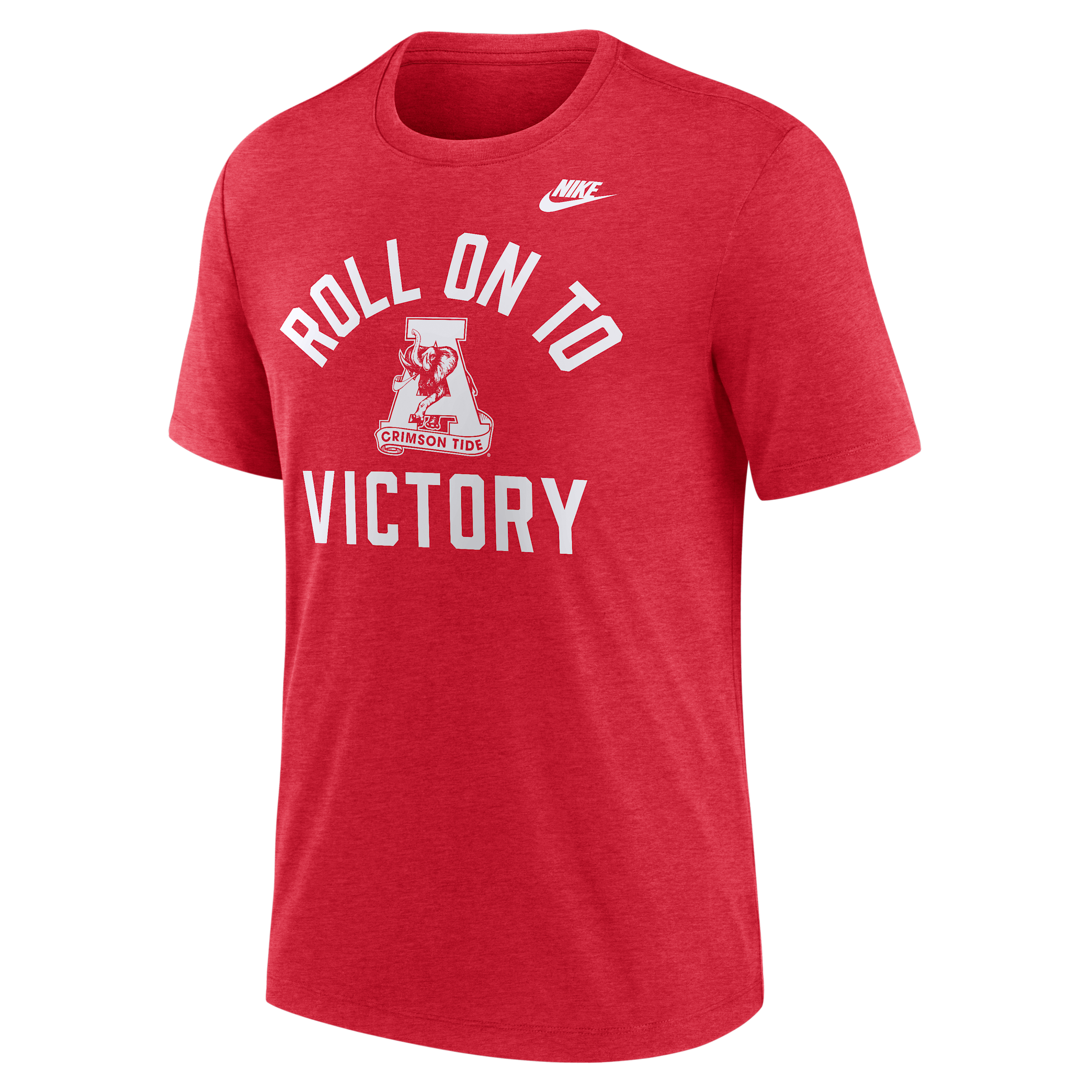 Nike Men's Heather Scarlet Ohio State Buckeyes Legacy Mantra Tri-Blend T-Shirt - Scarlet
