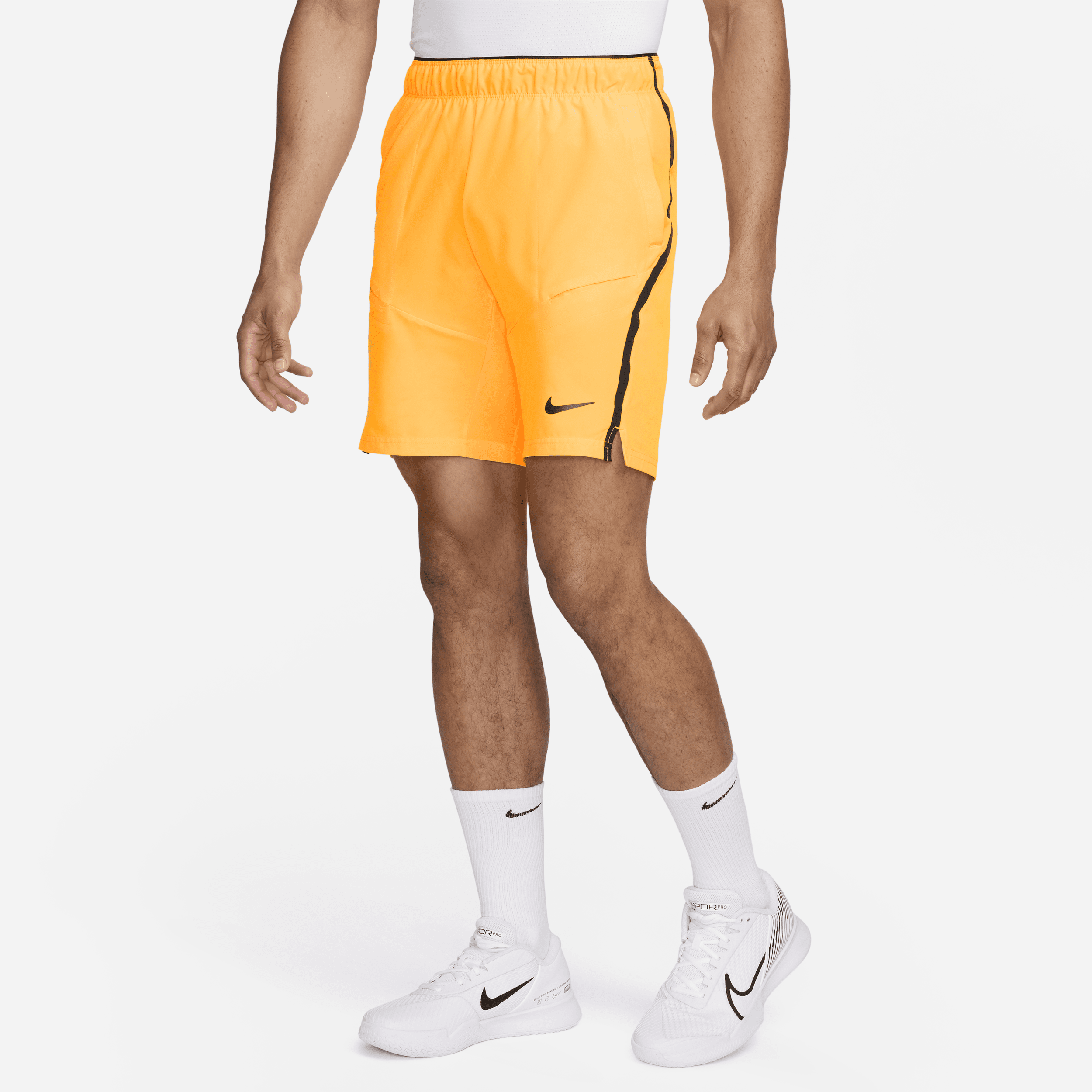 Shop Nike Men's Court Advantage 9" Tennis Shorts In Orange